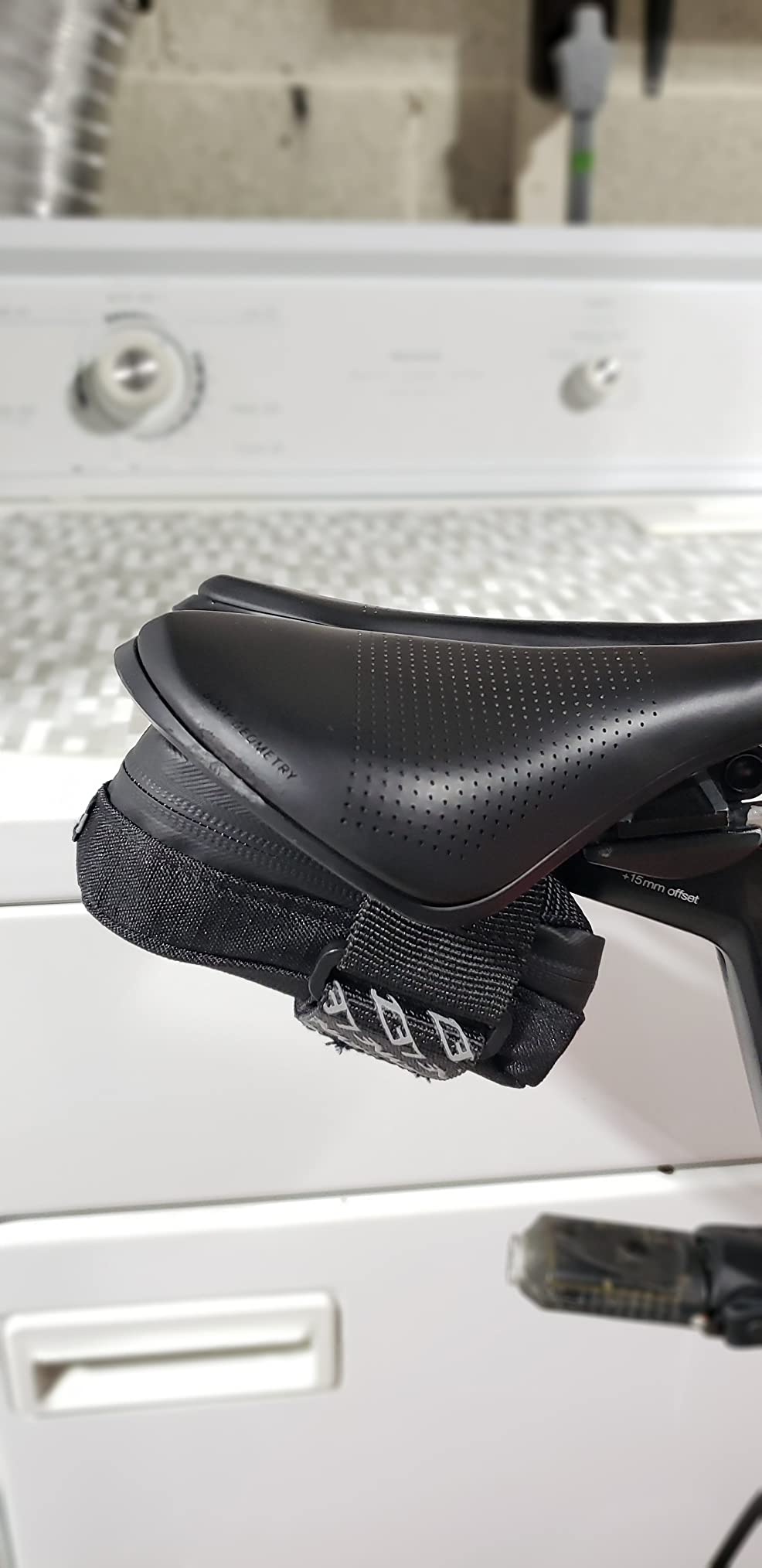 LEZYNE Road Caddy Bike Saddle Bag | Lightweight Nylon Construction, Under Seat Storage Pouch, Velcro Attachment, Clamshell Opening, Reflective Accents, 0.4L customer photo 1