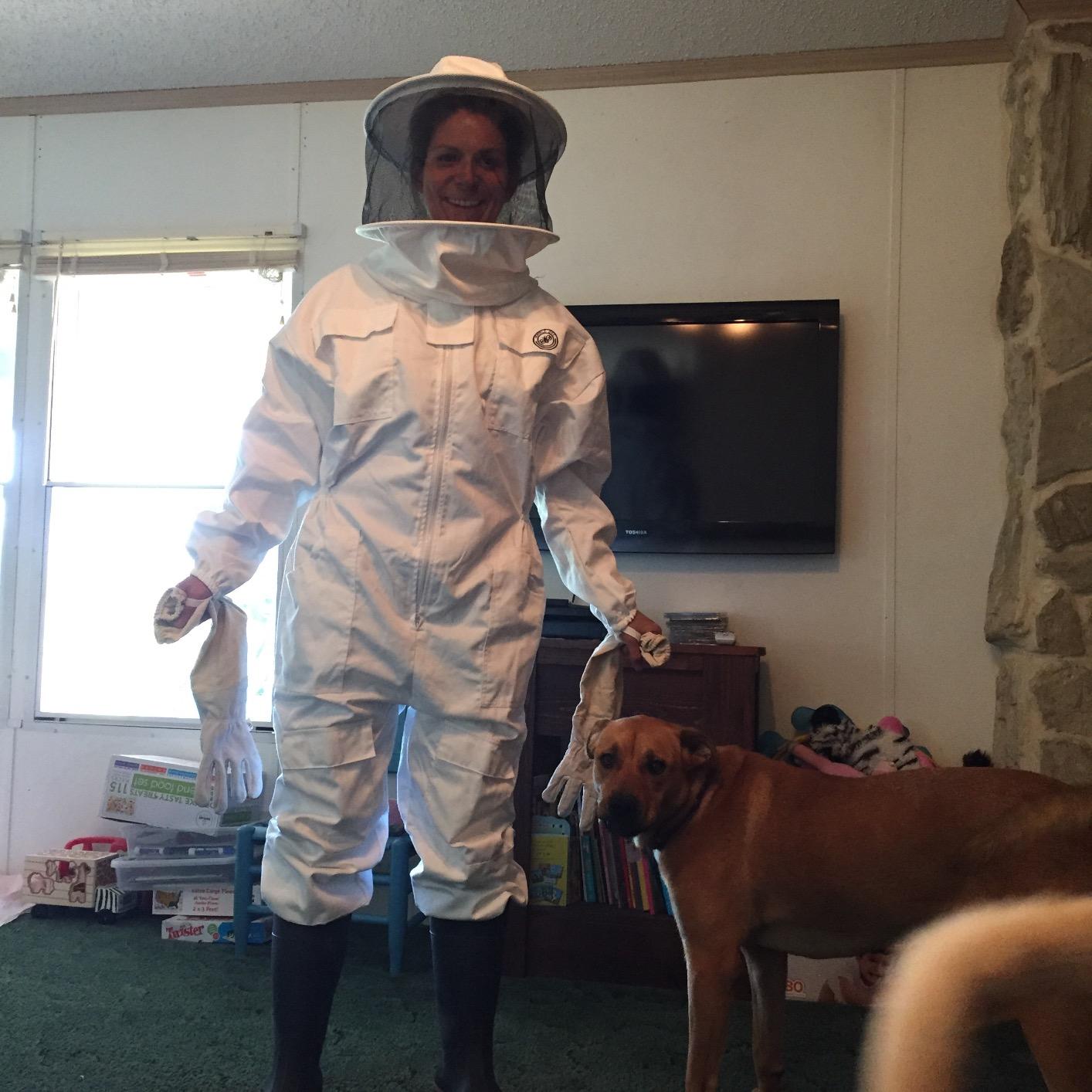 Humble Bee 410 Polycotton Beekeeping Suit with Round Veil customer photo 2