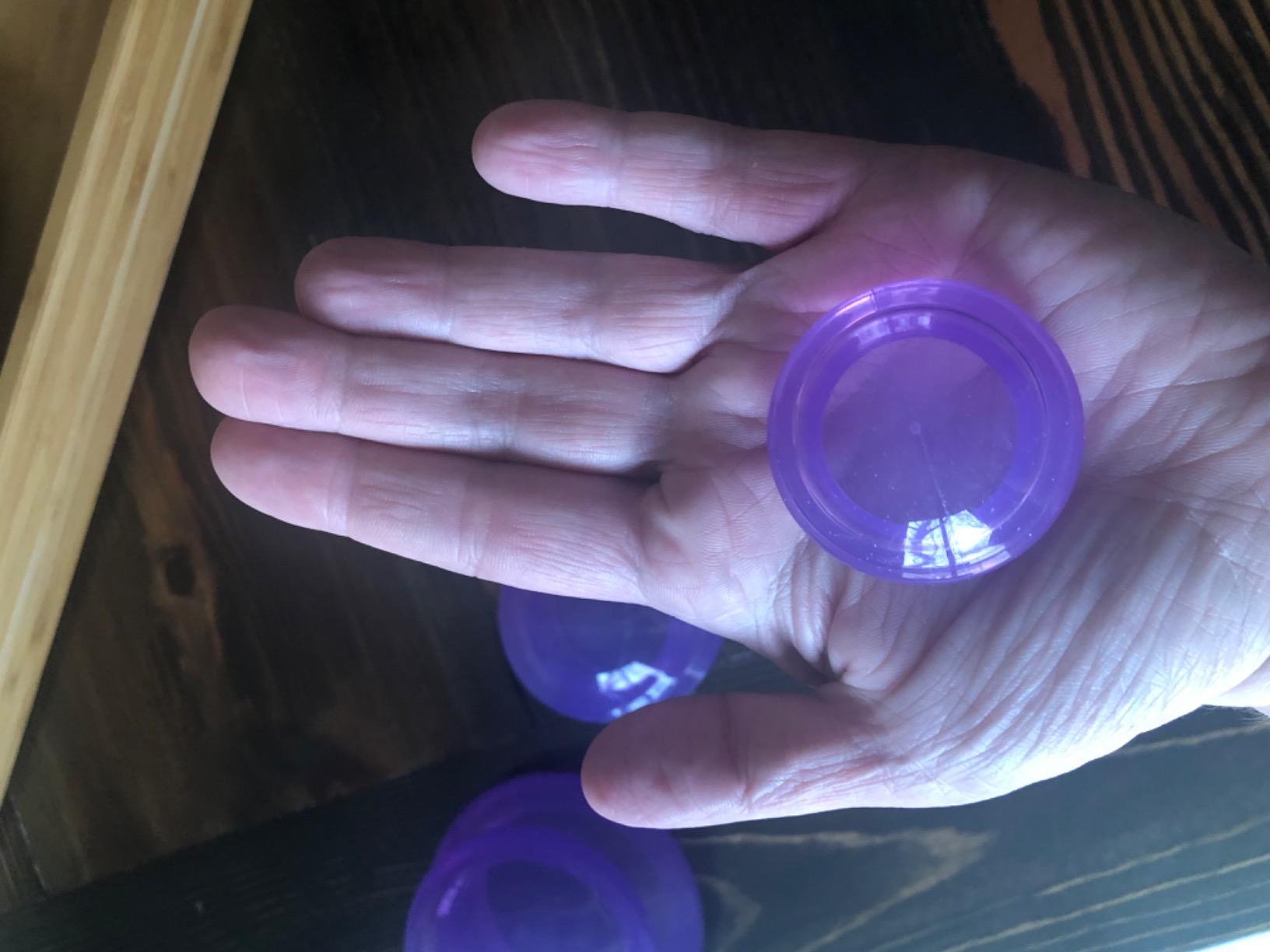 Silicone Cupping Therapy Set Professional Massage Cupping Cups for Cupping Therapy 4 Cup Kit for Massage, Myofascial Release, Cellulite Reduction (Lure Blue) customer photo 1