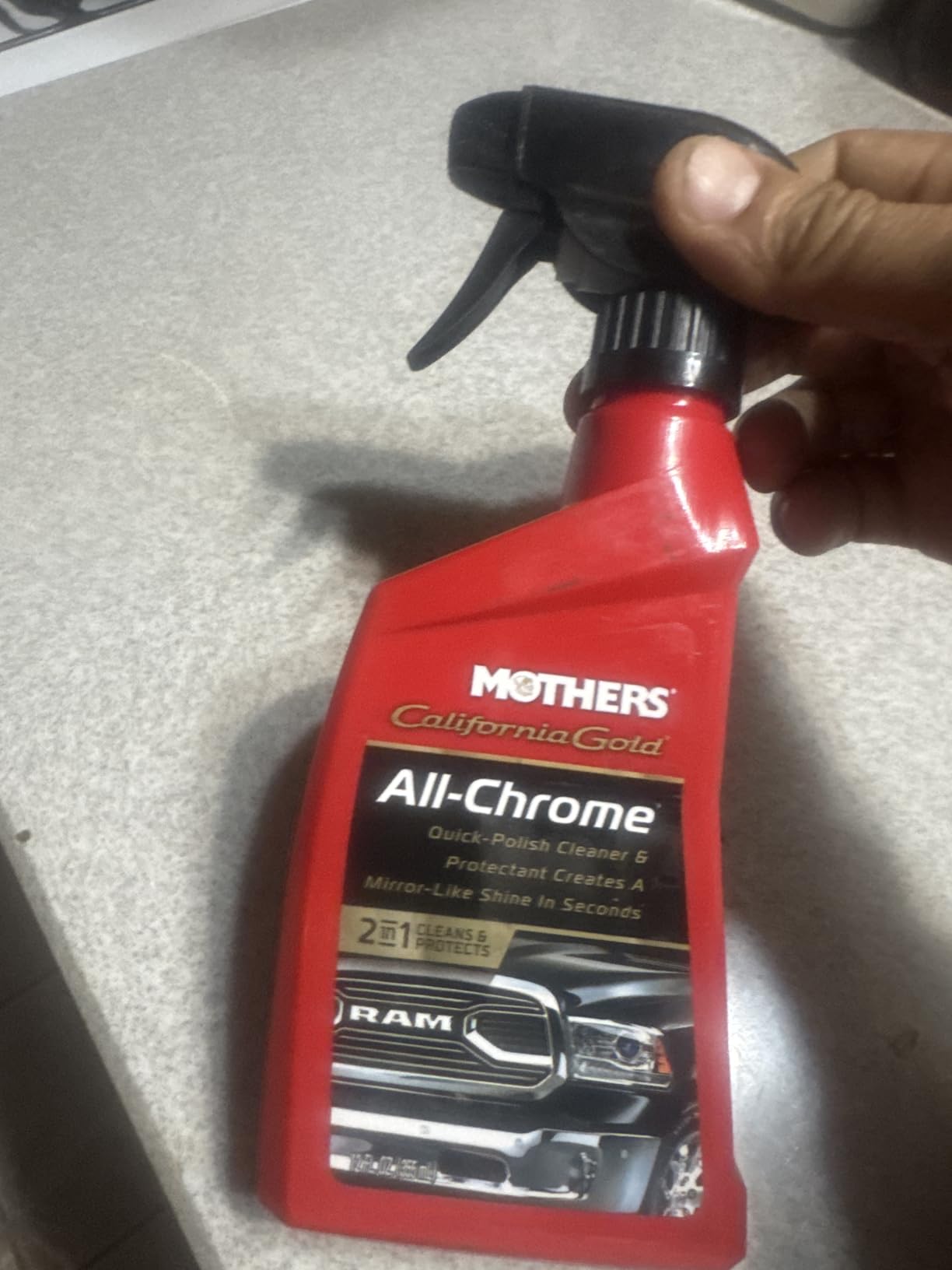 Mothers California Gold All-Chrome, 12 oz. (05222) | Cleans & Polishes Chrome, PVD & Chromed Plastics, Removes Fingerprints, Bugs, Water Spots, Leaves a Protective Barrier customer photo 1