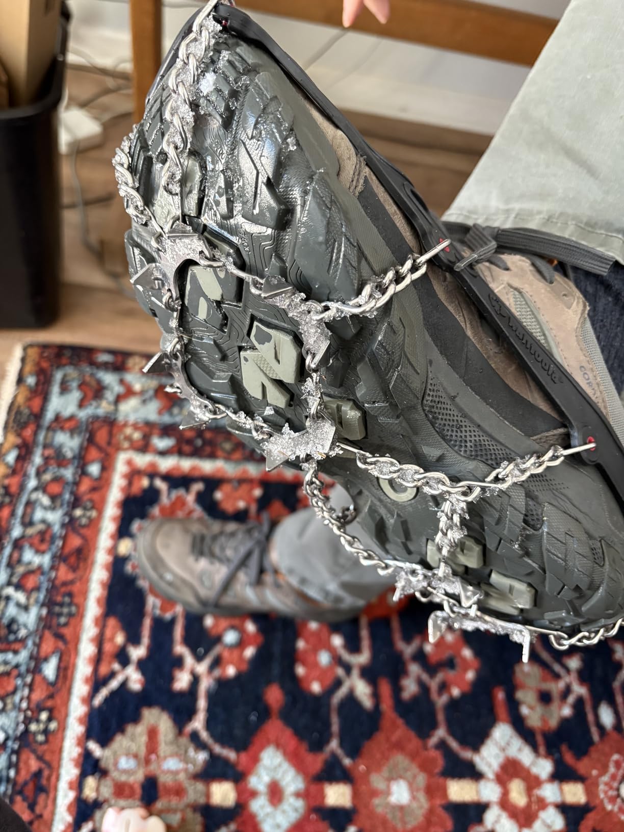 Kahtoola MICROspikes Footwear Traction for Winter, Snow & Ice Trail Hiking customer photo 1