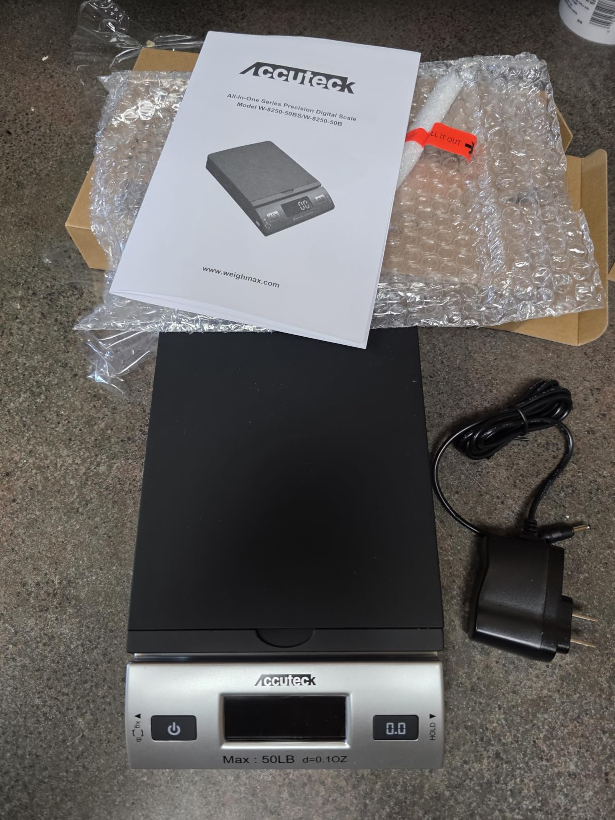 Accuteck 8250 High Accuracy Digital Shipping Scale and Postal Scale, 0.1oz Precision, 50Lb customer photo 1