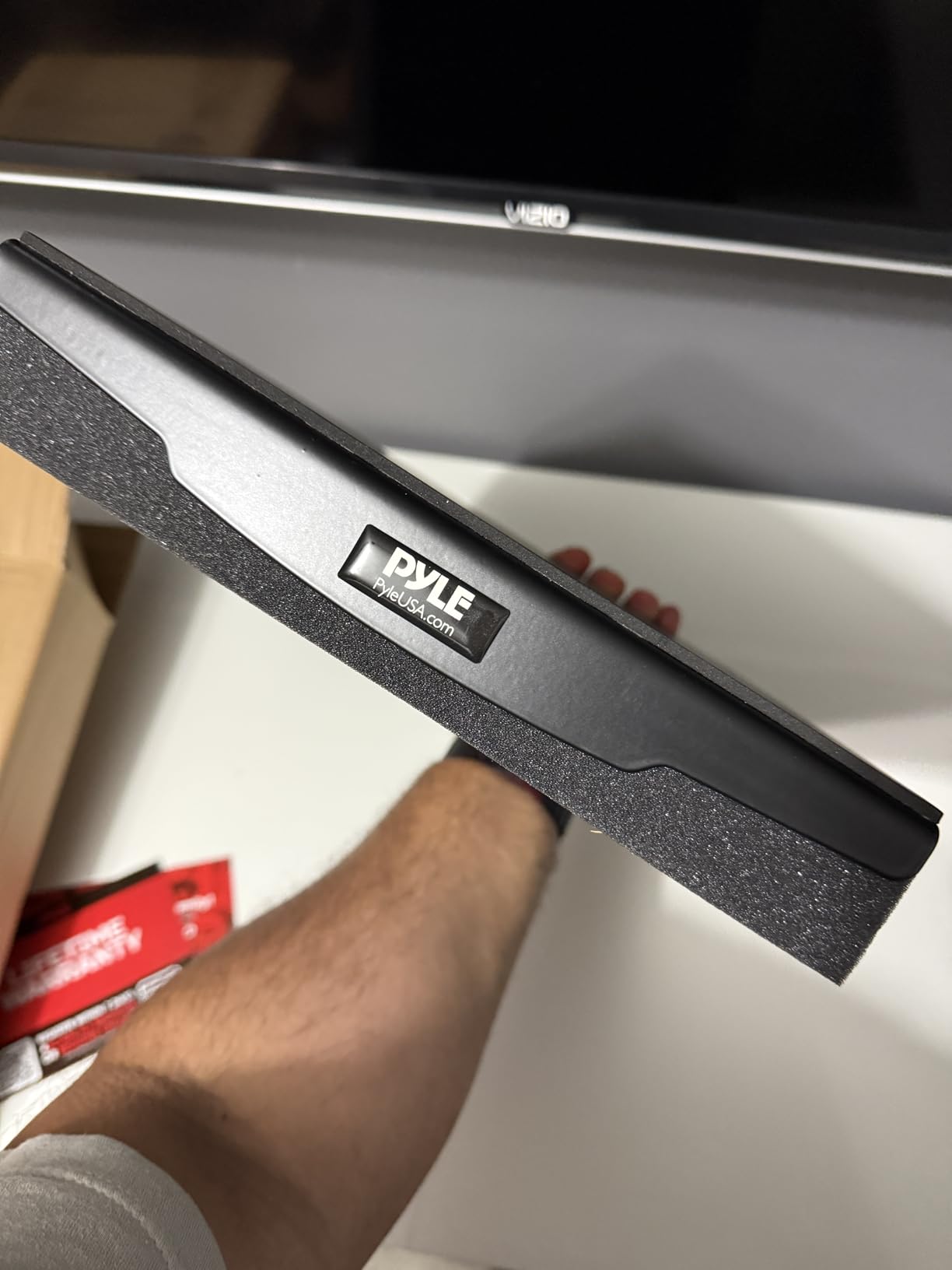 Pyle Speaker Isolation Pads - 7.5 x 9.1 x 2.3 inches - Acoustic Noise Isolation Platform - Foam Riser Recoil Stabilizer with Rubber Base for Studio Monitor, Subwoofer, Loudspeaker - PSIO4 customer photo 1