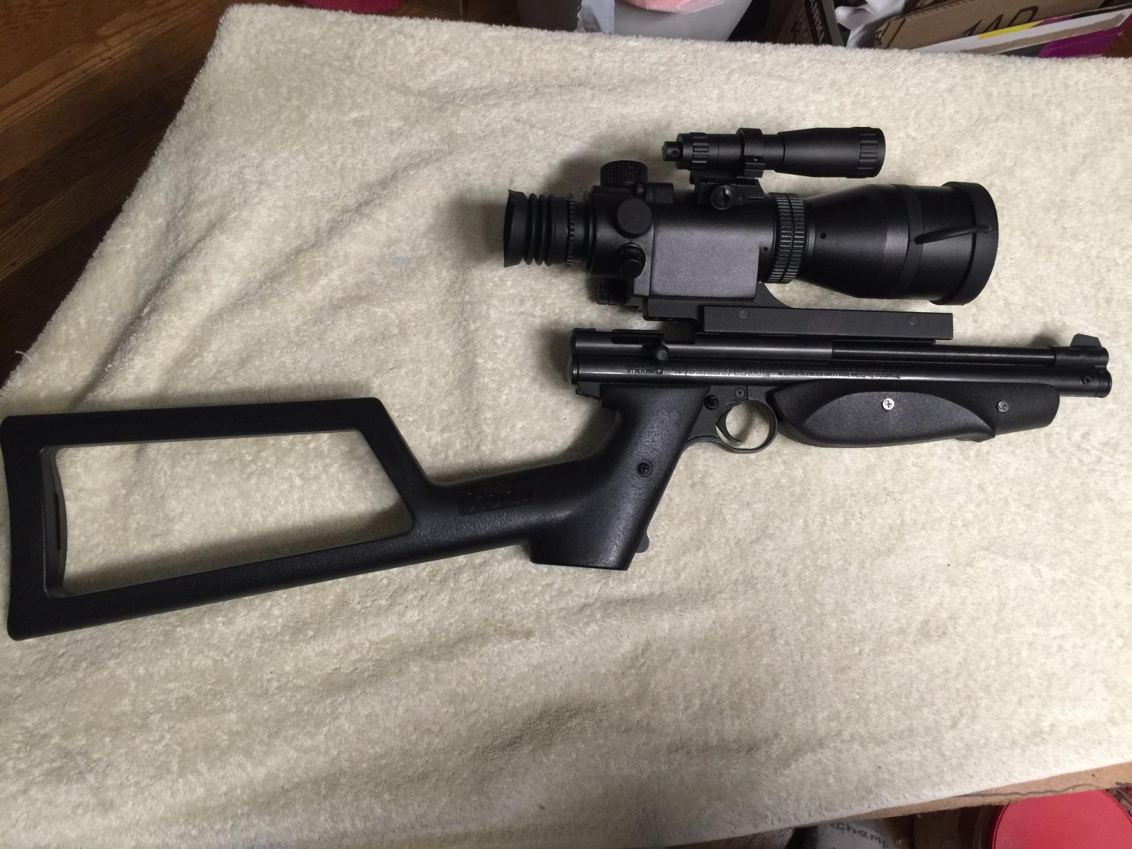Crosman P1377 American Classic Variable-Pump .177-Caliber Pellet Air Pistol, Black customer photo 1