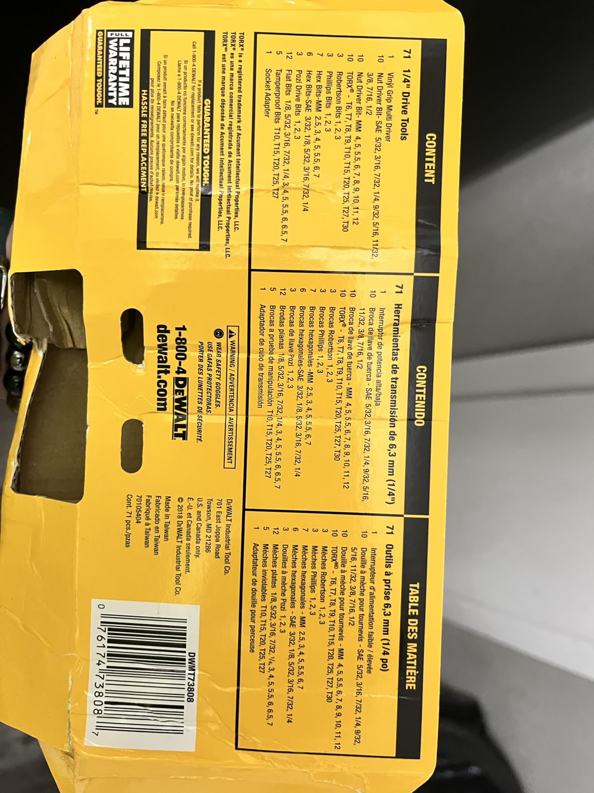 DEWALT Screwdriver Bit Set with Nut Drivers, 71-Piece (DWMT73808) customer photo 2