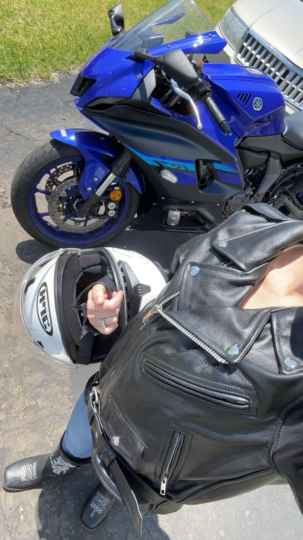 Milwaukee Leather LKL2701 Women's Classic Black Premium Leather Motorcycle Rider Jacket with Built-In Belt customer photo 2