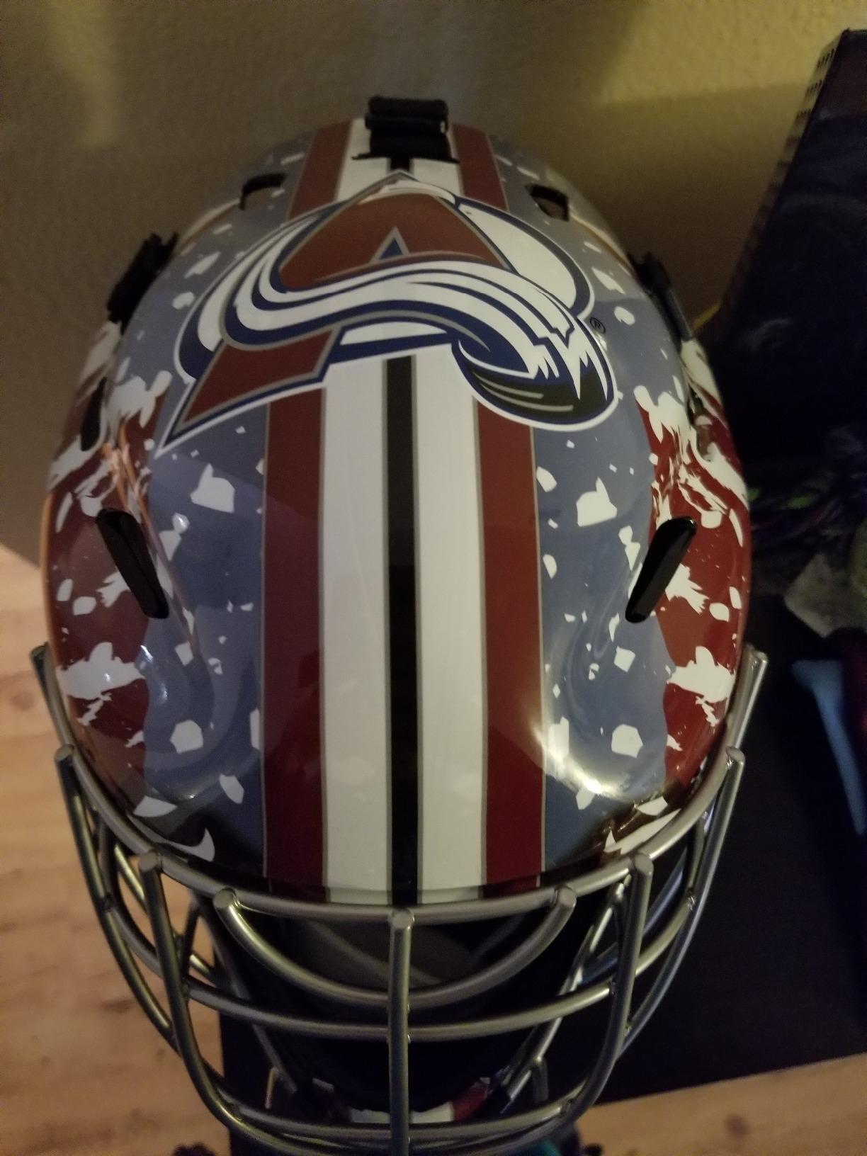 Franklin Sports Team Licensed NHL Hockey Goalie Face Mask - Goalie Mask for Kids Street Hockey - Youth NHL Team Street Hockey Masks customer photo 1