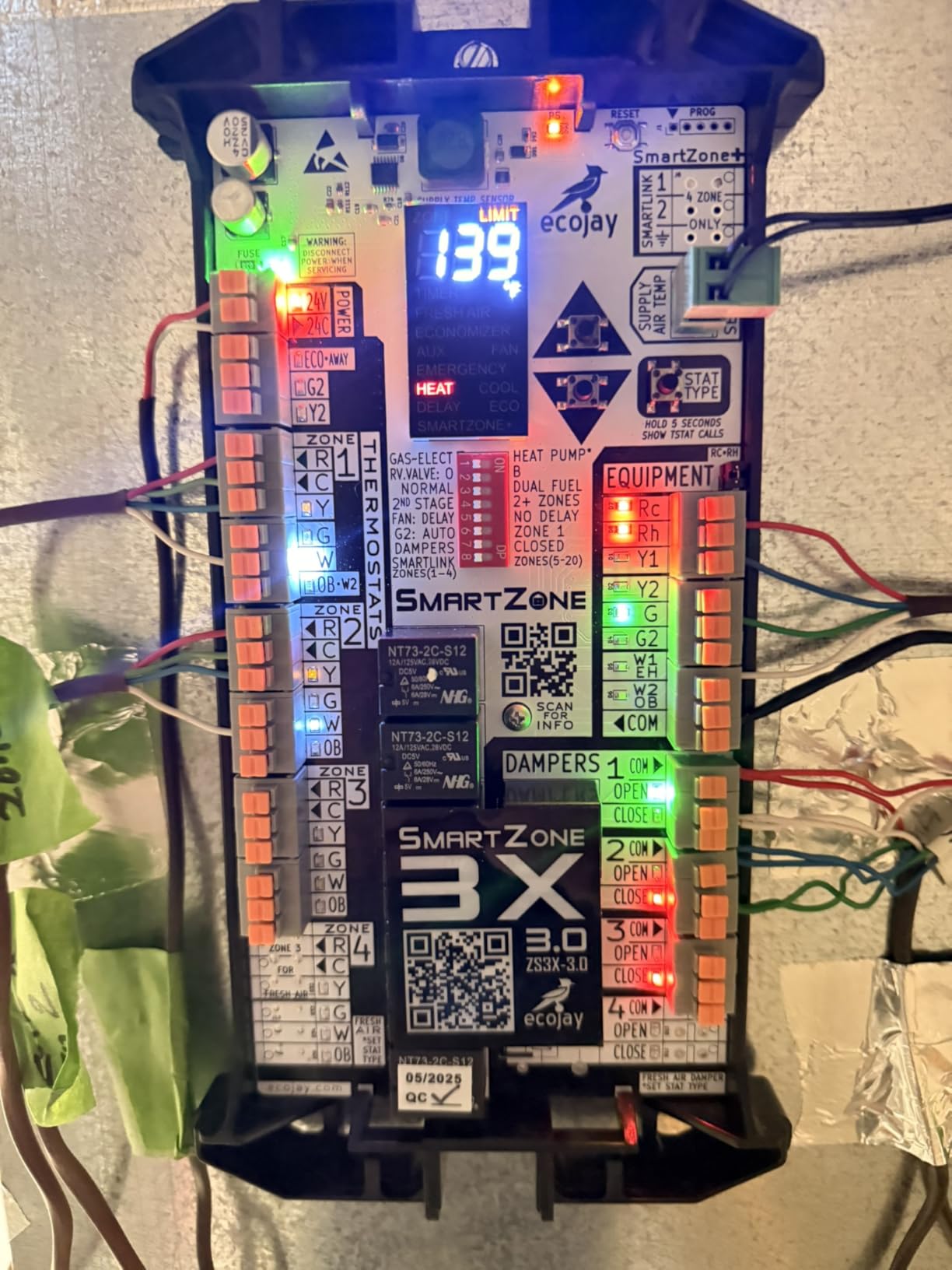 SmartZone-3X: 3 Zone HVAC Controller KIT with Temperature Sensor customer photo 1
