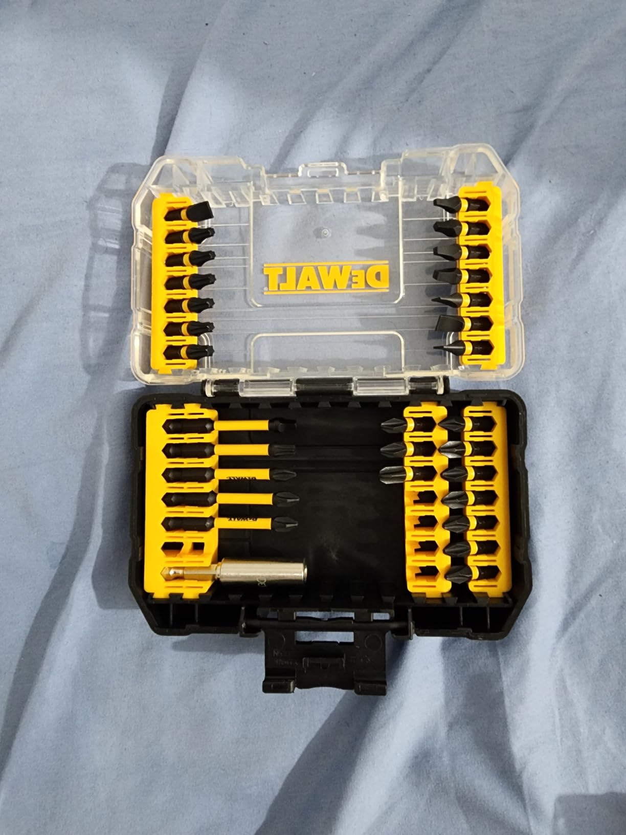 DEWALT Screwdriver Bit Set, 100 Pc Impact Driver Bit Set with Drill Bits, Magnetic Holder and Nut Drivers, FlexTorq Impact Ready, ToughCase Included (DWA2FTS100) customer photo 2
