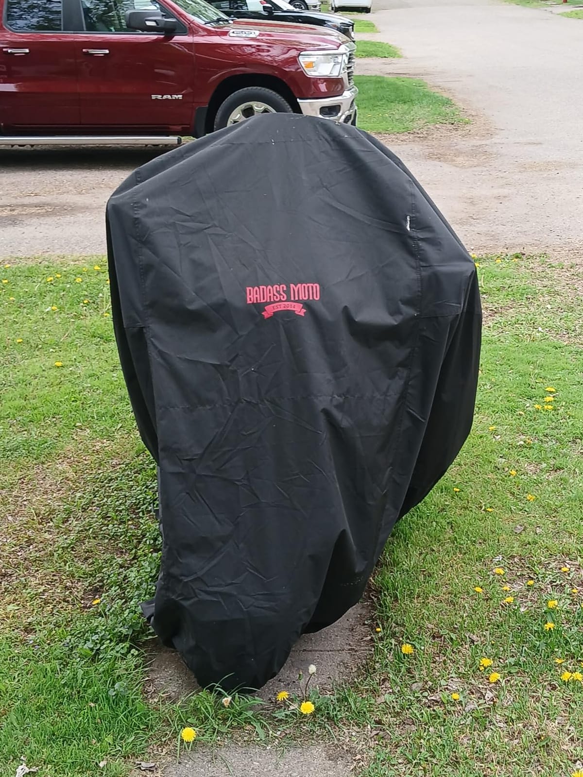 Waterproof Motorcycle Cover for Large Cruisers, Black L 97