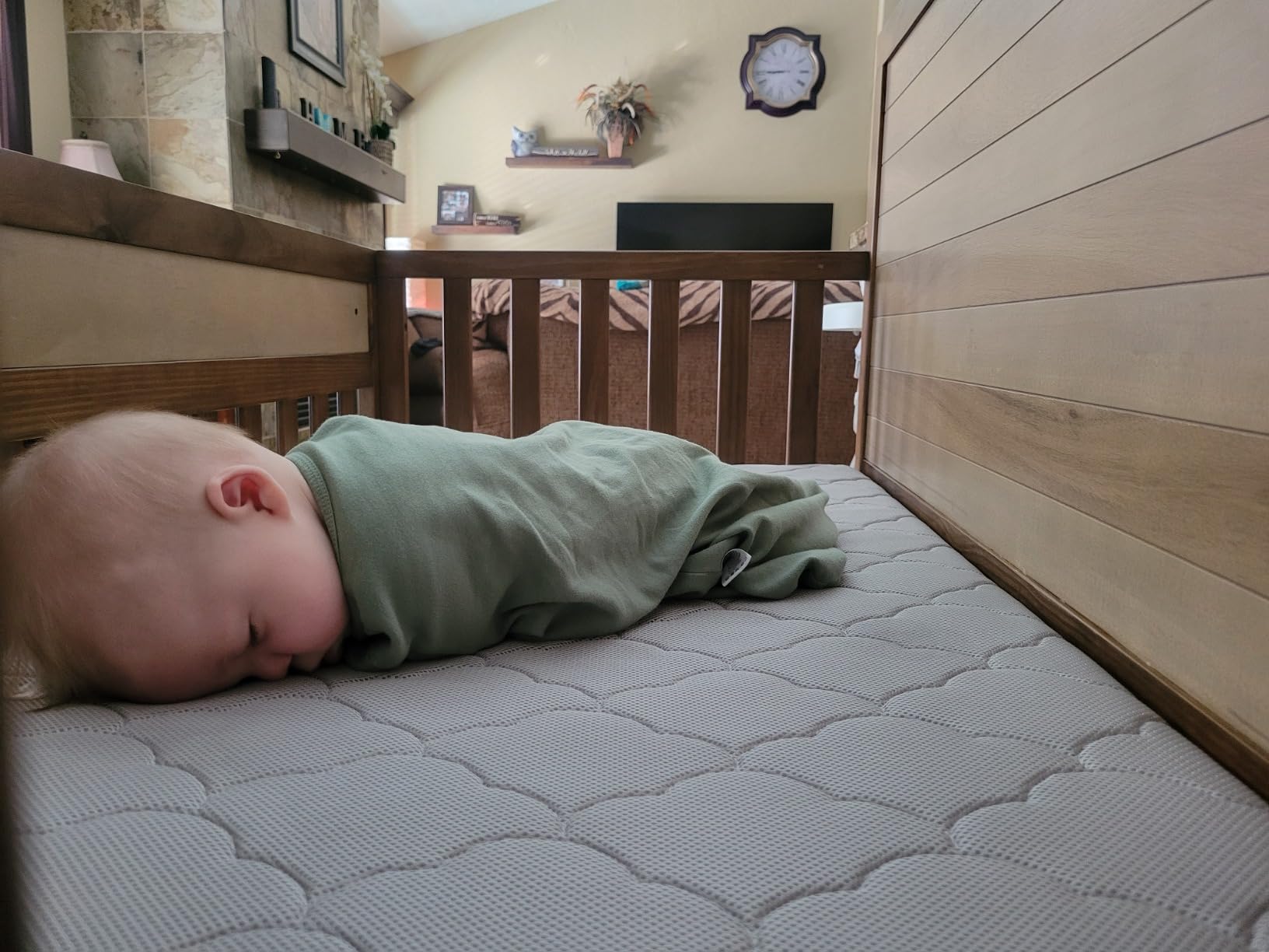 Newton Baby Crib Mattress & Toddler Bed, Breathable & Washable - White | Baby Crib Mattress, Breathable, Washable Core & Cover, All-Stages, 5.5