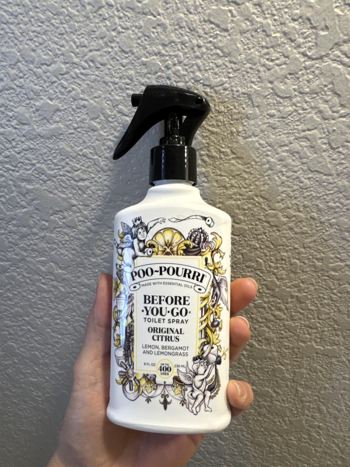 Poo-Pourri Before-You-Go Toilet Spray, Original Citrus, 4 Fl Oz customer photo 1
