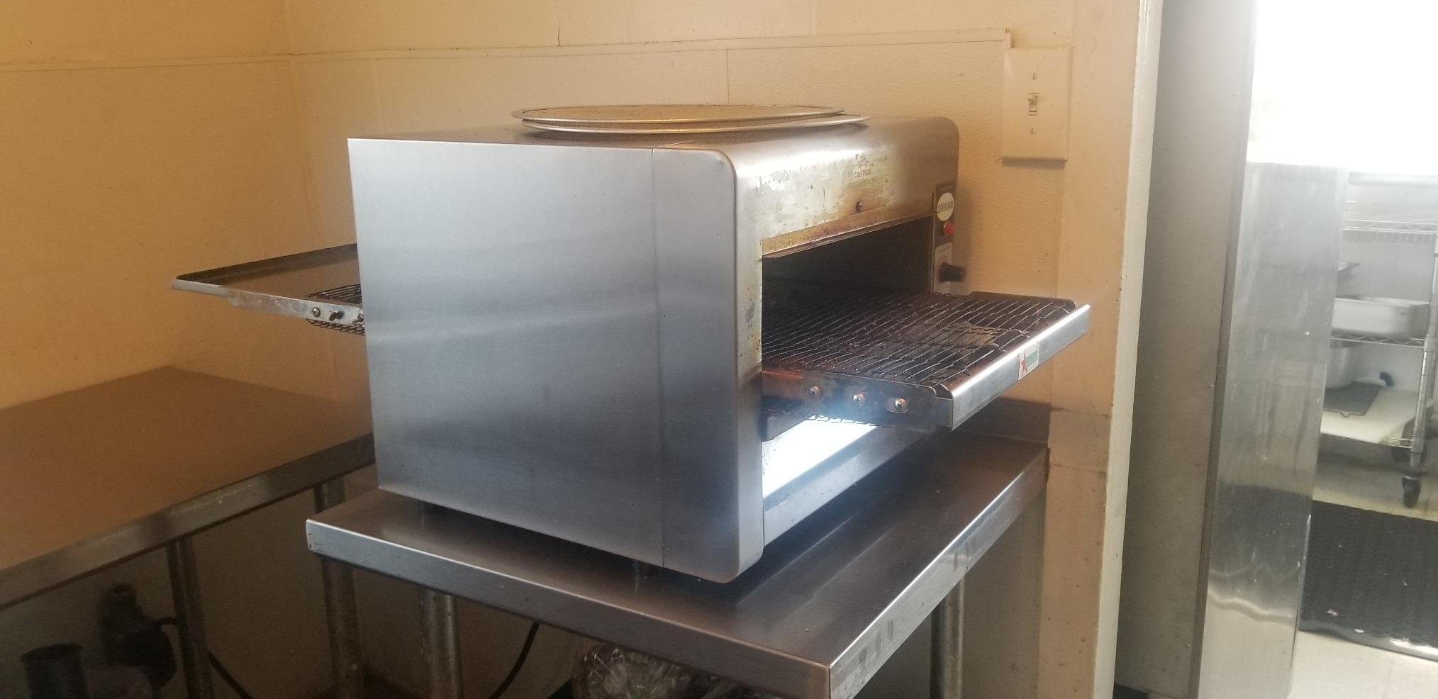 Omcan 11387 14 Inch Wide Conveyor Belt Adjustable Heat and Speed Stainless Steel Infrared Baking Commercial Kitchen Toaster Oven customer photo 1