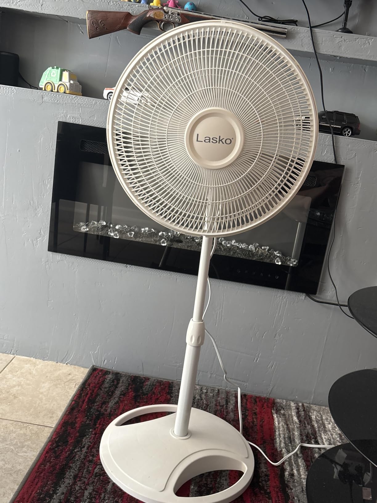 Lasko Oscillating Pedestal Fan - Cooling Standing Fan for Bedroom, Living Room, and Home Office - Adjustable Height - 3 Quiet Speeds - 2520 - 16