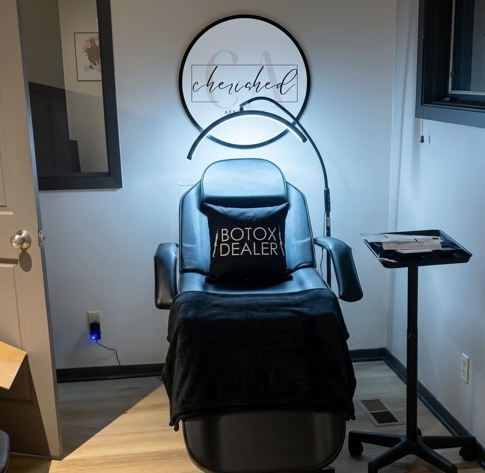 BarberPub Adjustable Tattoo Chair Esthetician Facial Bed 72 in 0015 Black | Height 27.6 in, 330 lbs, PVC leather, 72 in, backrest 66 degree leg rest 50 degree, detachable armrest headrest esthetician salon spa use customer photo 2