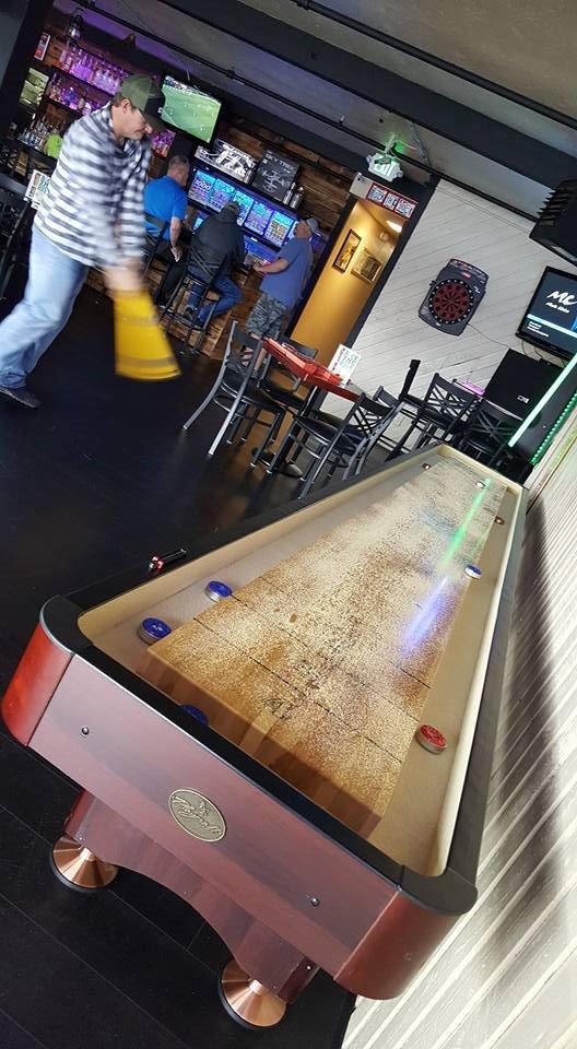 Playcraft Woodbridge Shuffleboard Table with Storage Cabinet - Shuffle Board Game Table Set with Matching Abacus, 8 Pucks, Brush & *Wax (*Made in USA) - Pro Style Climate Adjusters customer photo 2
