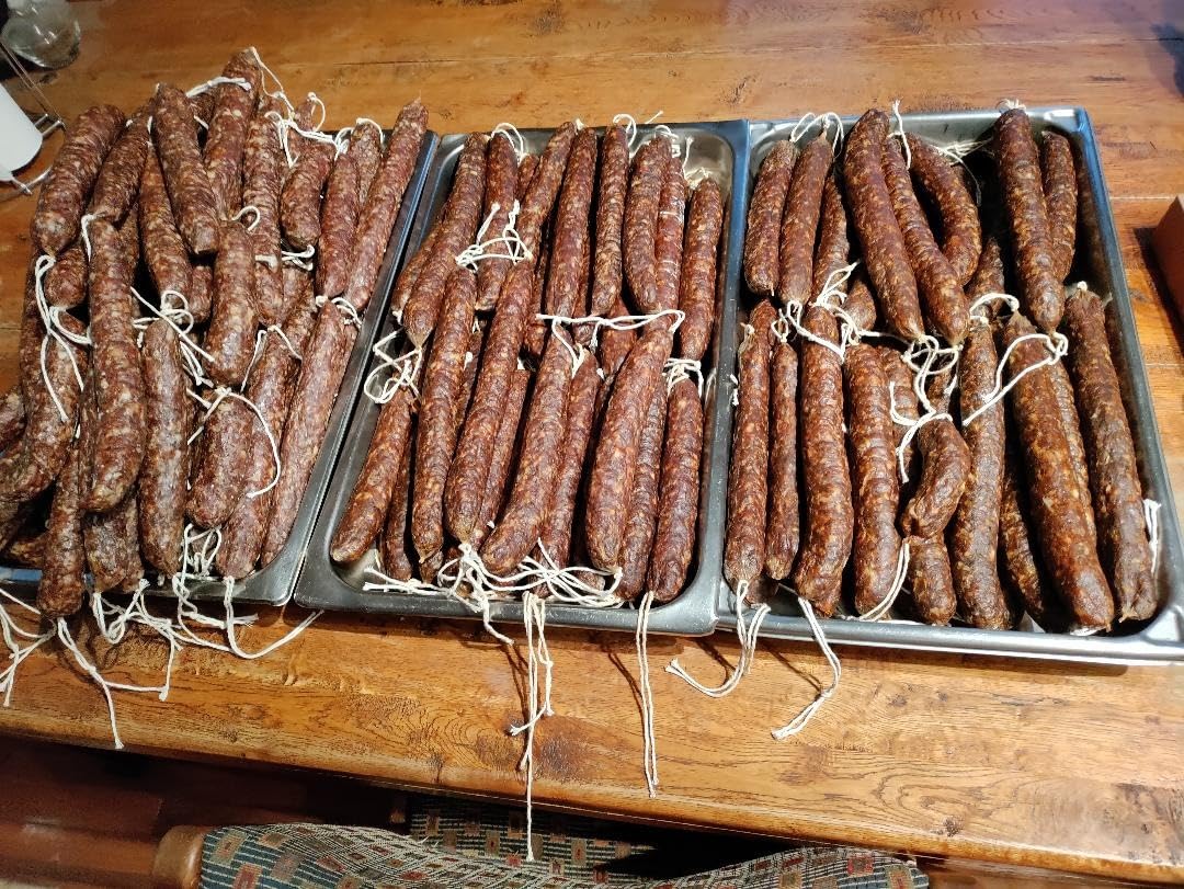 Hakka 15 Lb/7 L Sausage Stuffer 2 Speed Stainless Steel Vertical Sausage Maker customer photo 2