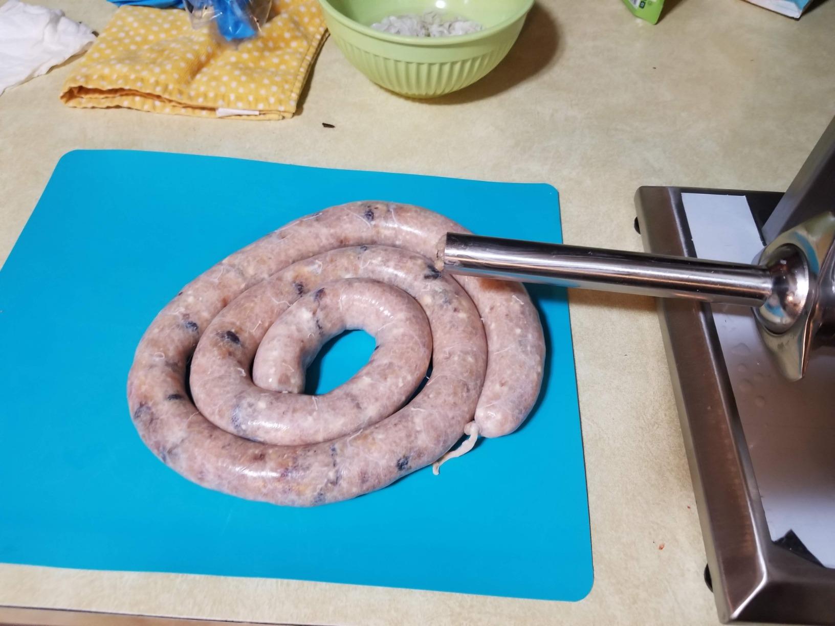 Hakka 11 Lb/5 L Sausage Stuffer 2 Speed Stainless Steel Vertical Sausage Maker customer photo 2