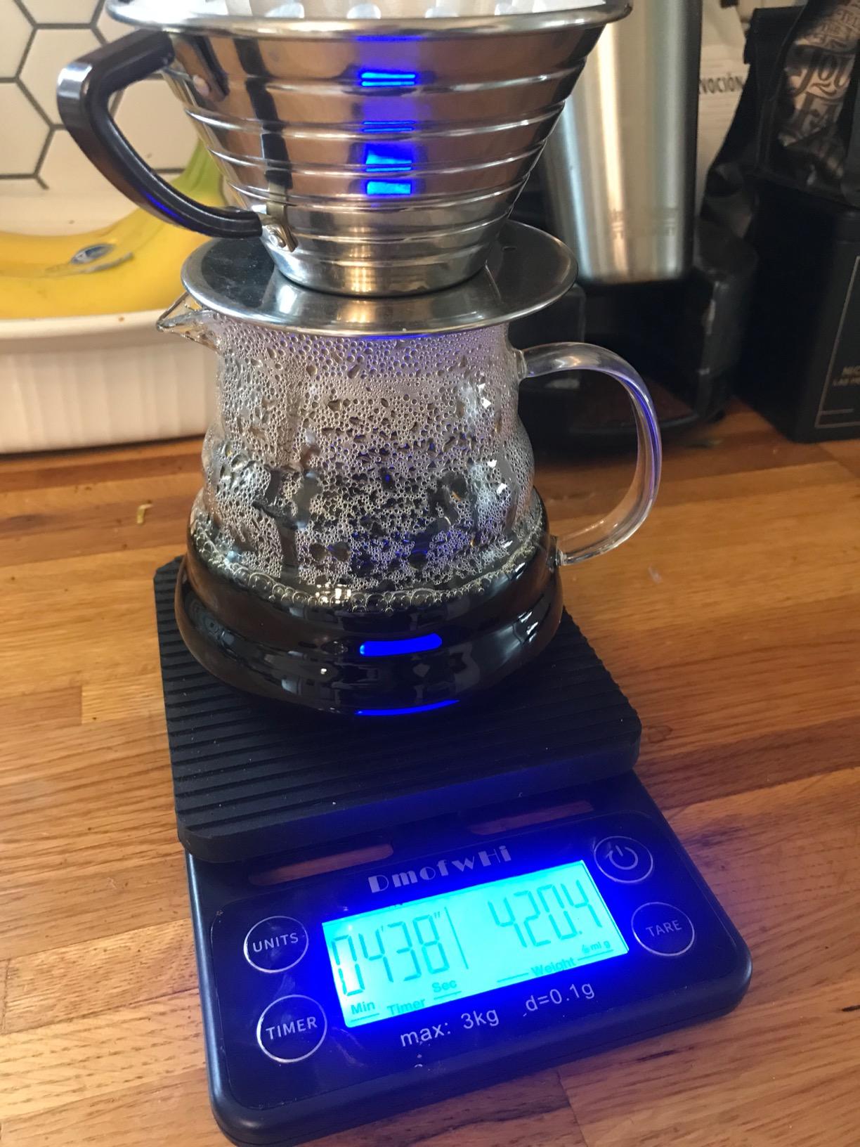 Hiware 600ml Coffee Server, Standard Glass Coffee Carafe, Coffee Pot, Clear customer photo 1