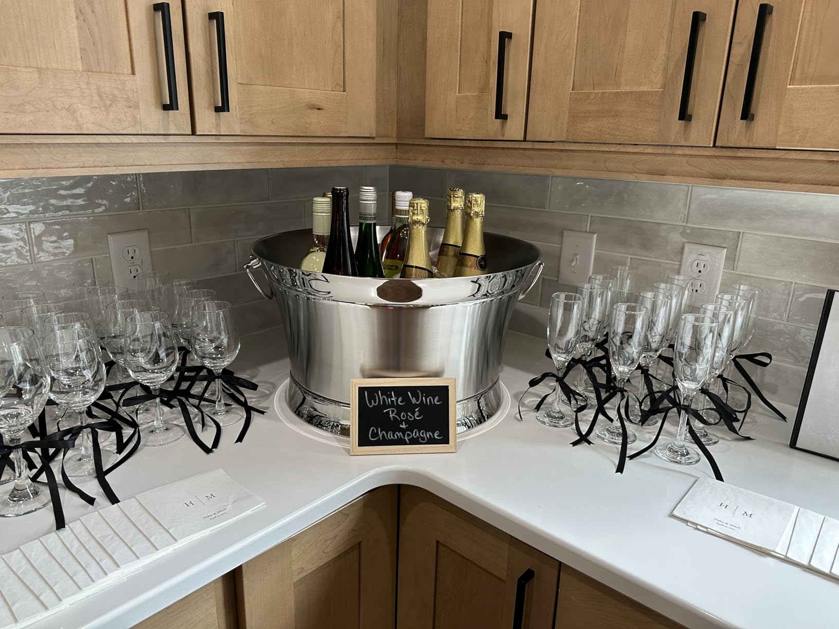BIRDROCK HOME Double Wall Beverage Tub - Stainless Steel Ice Bucket, Metal Drink Cooler with Handles, for Parties & Events, Decorative Beverage Chiller - Large customer photo 2