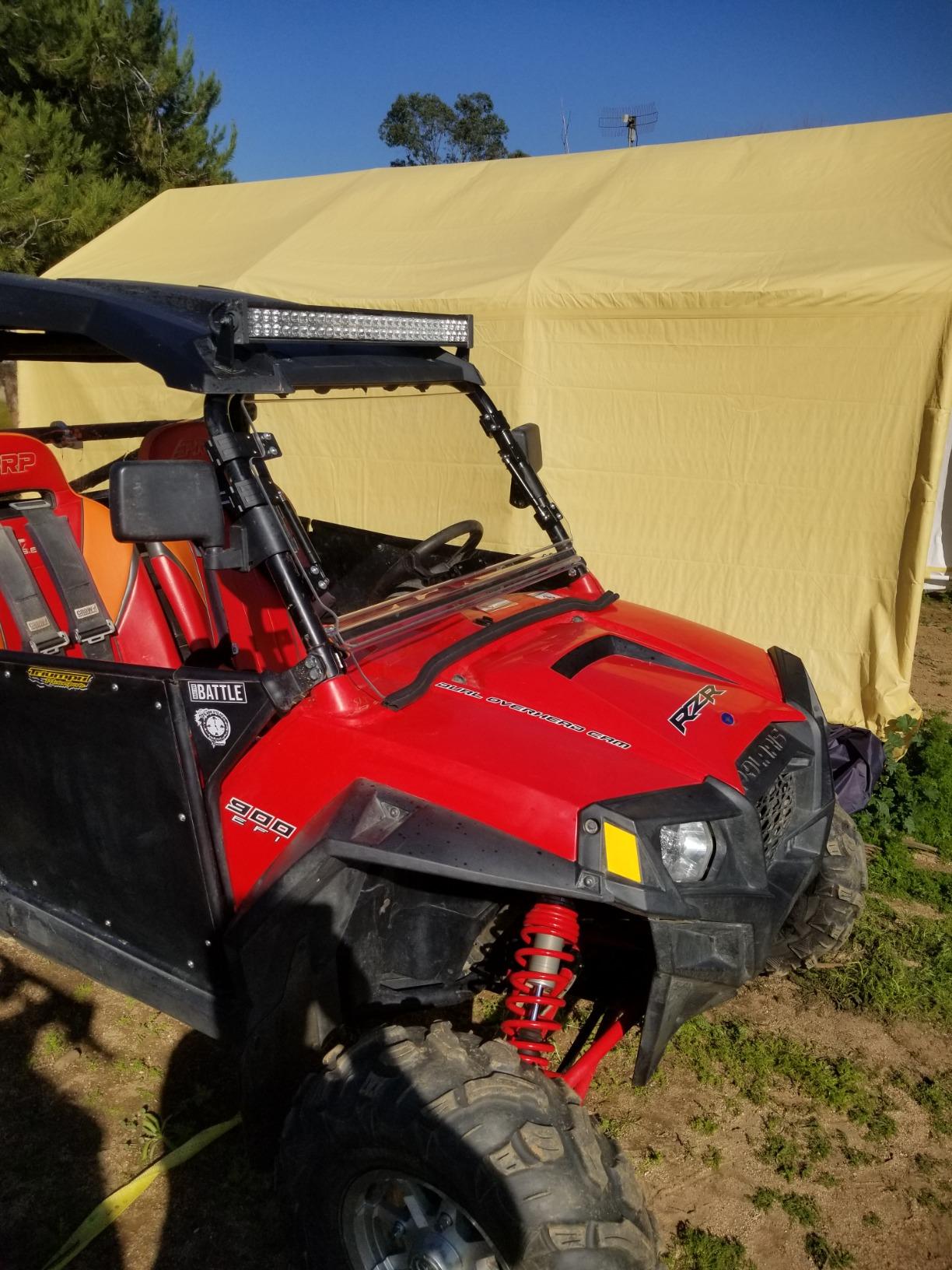 SuperATV 3-in-1 Flip Windshield for Polaris RZR | 1/4