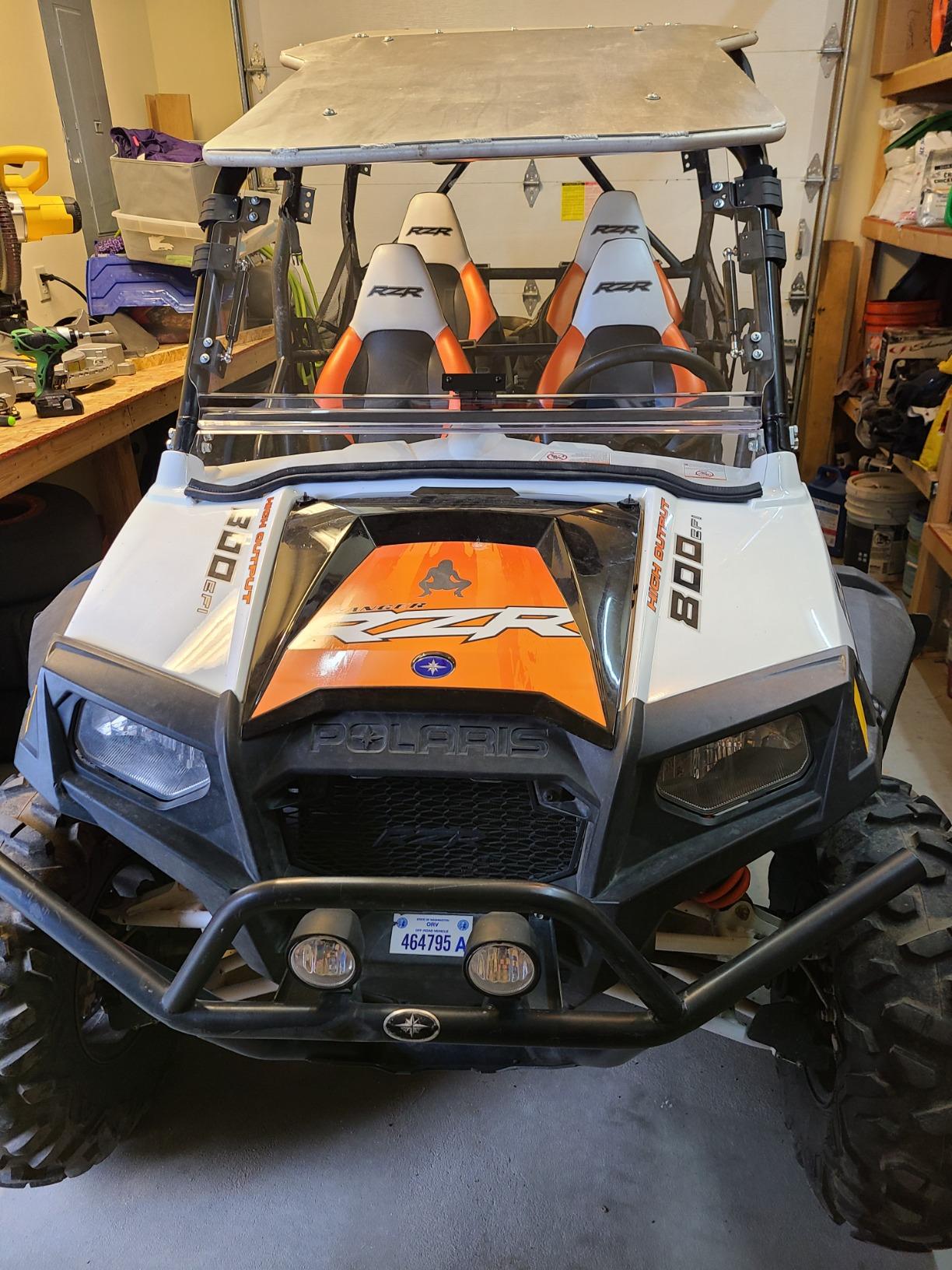 SuperATV 3-in-1 Flip Windshield for Polaris RZR | 1/4