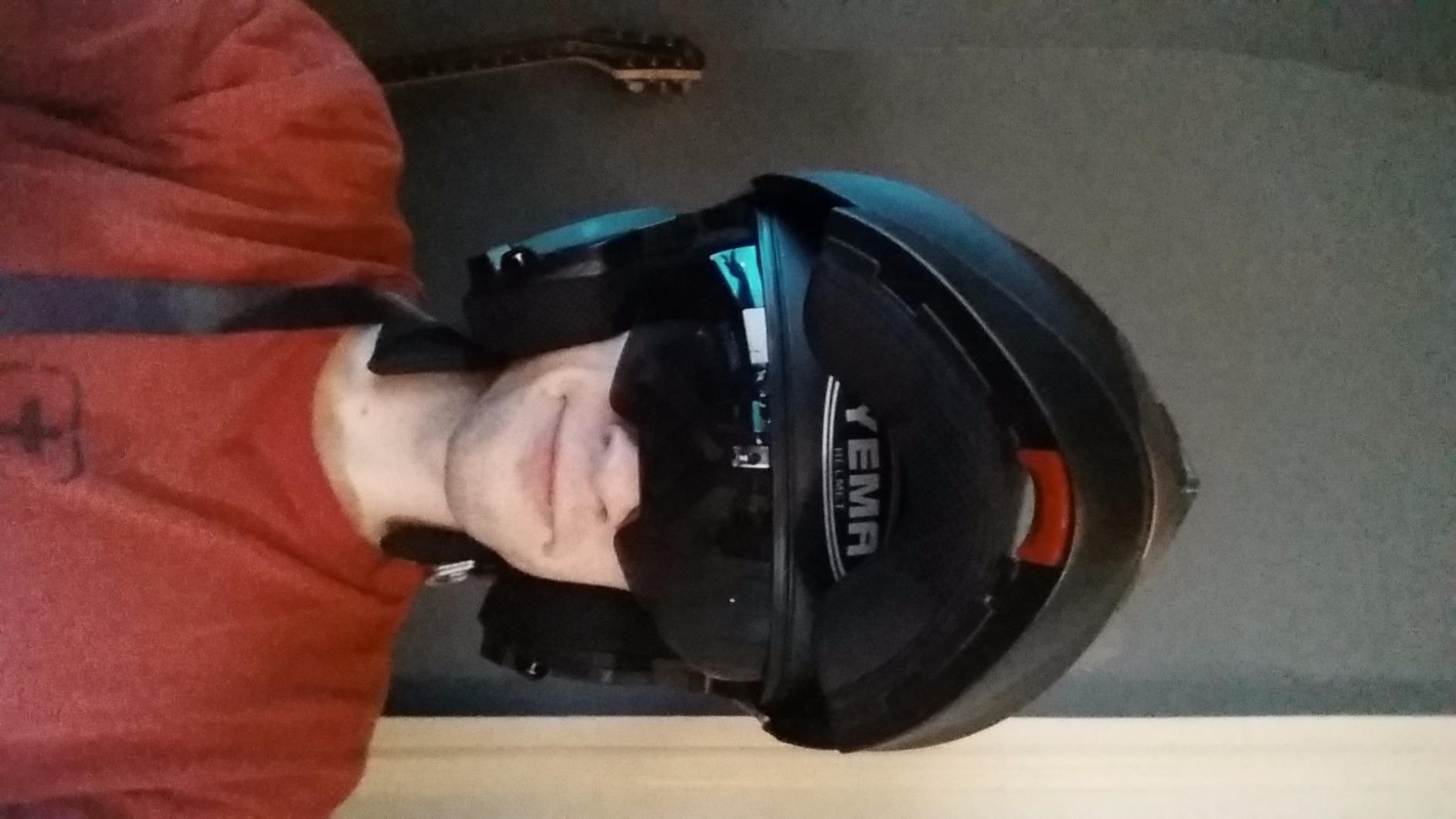 Motorcycle Modular Full Face Helmet DOT Approved - YEMA Helmet YM-925 customer photo 2