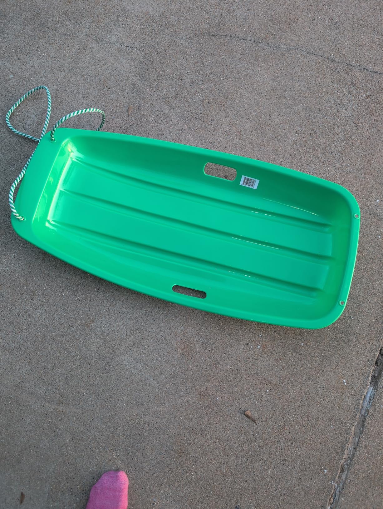 Slippery Racer Downhill Sprinter Flexible Kids Toddler Plastic Cold-Resistant Toboggan Snow Sled with Pull Rope and Handles - 35 Inch customer photo 1
