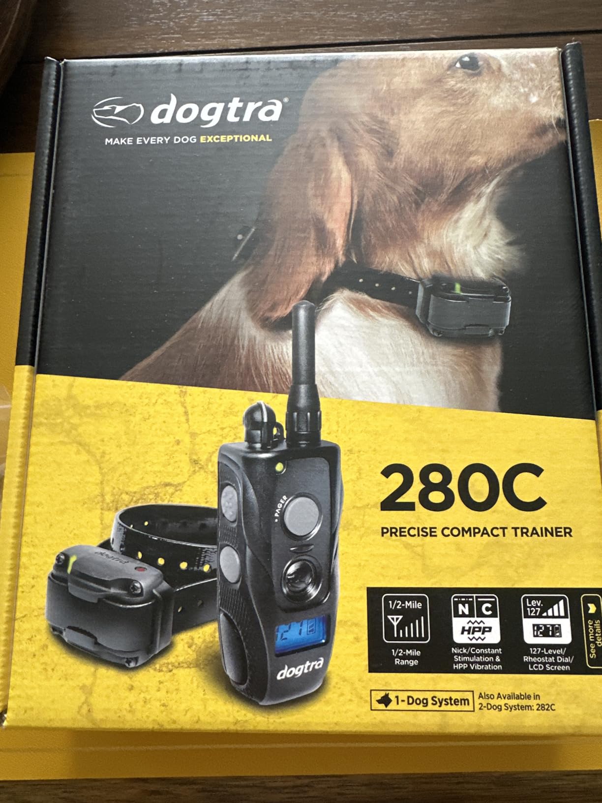 Dogtra 280C Waterproof 127-Level Precise Control LCD Screen 1/2-Mile Remote Training Dog E-Collar customer photo 2