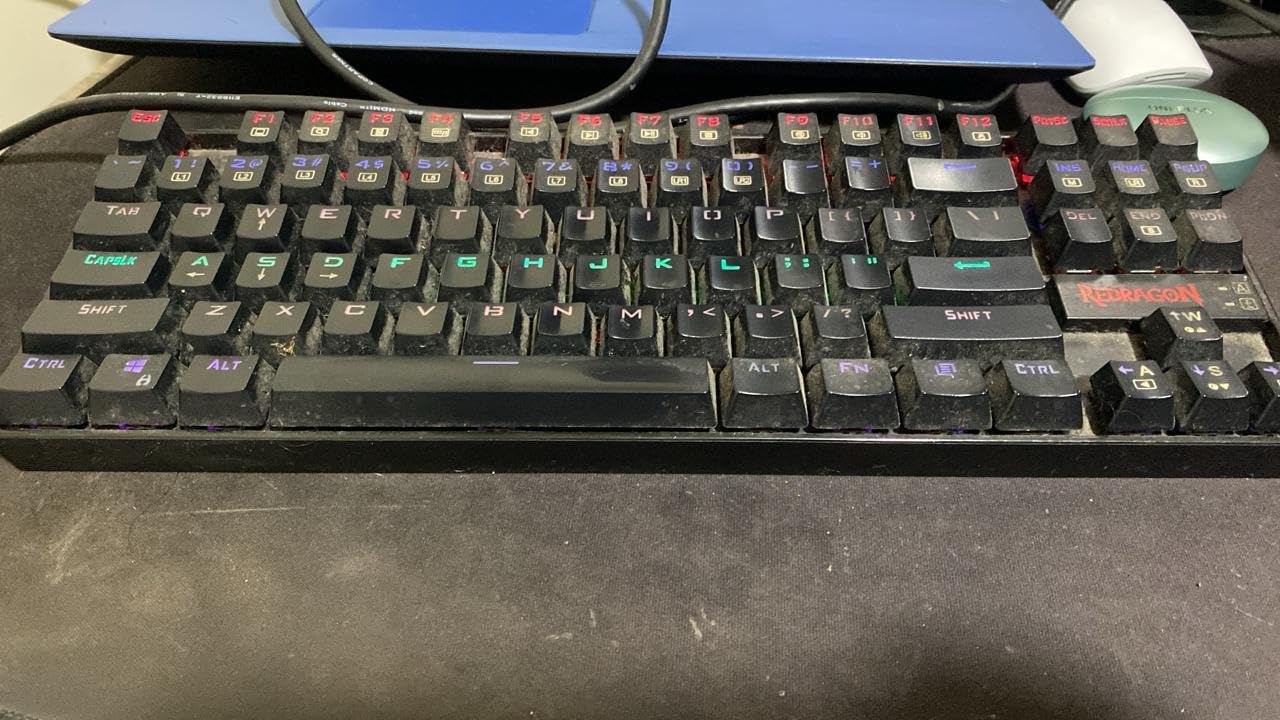 Redragon K552 Mechanical Keyboard, LED Gaming Keyboard with Red Switches | 87-Key TKL Compact, Anti-Ghosting, Metal Frame for PC Gaming & Typing, Beginner-Friendly, Redragon Classic Gaming Keyboard customer photo 1