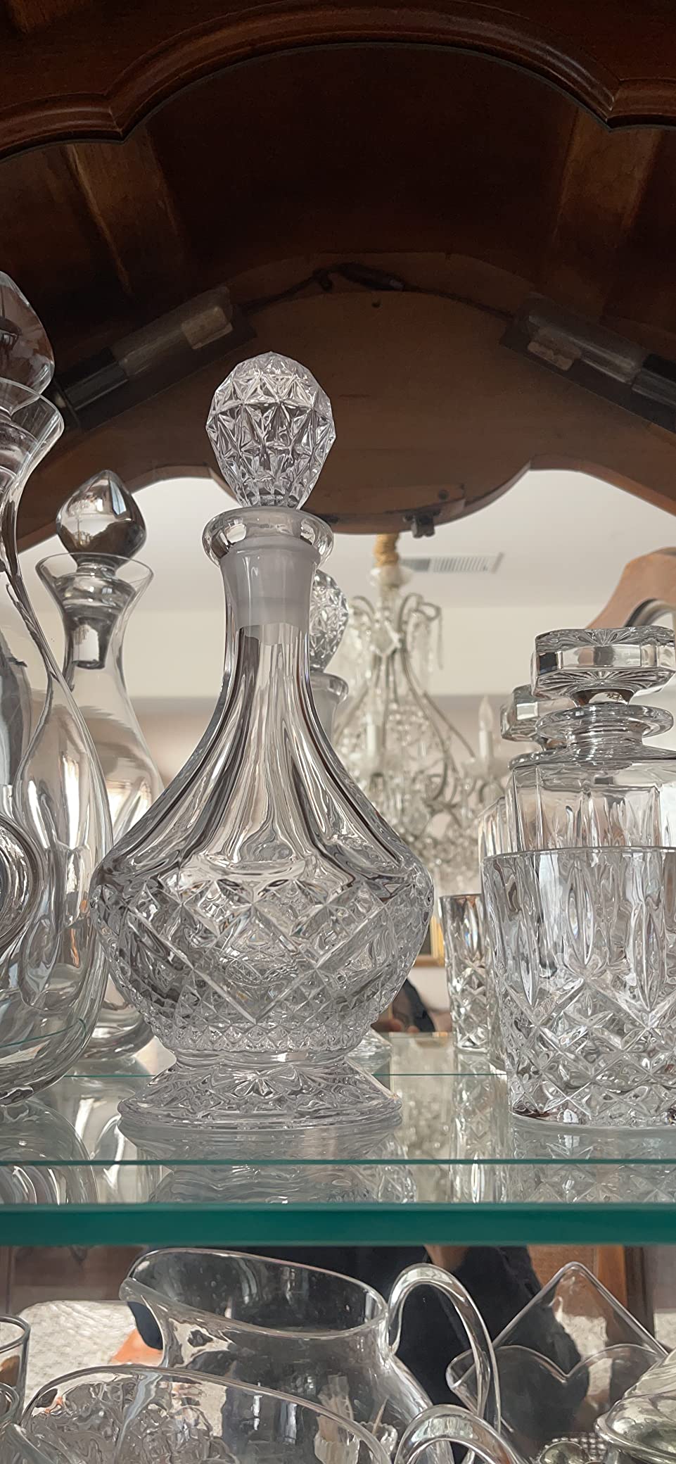 Amlong Crystal Lead-Free Crystal Liquor Decanter with Stopper, Round customer photo 1