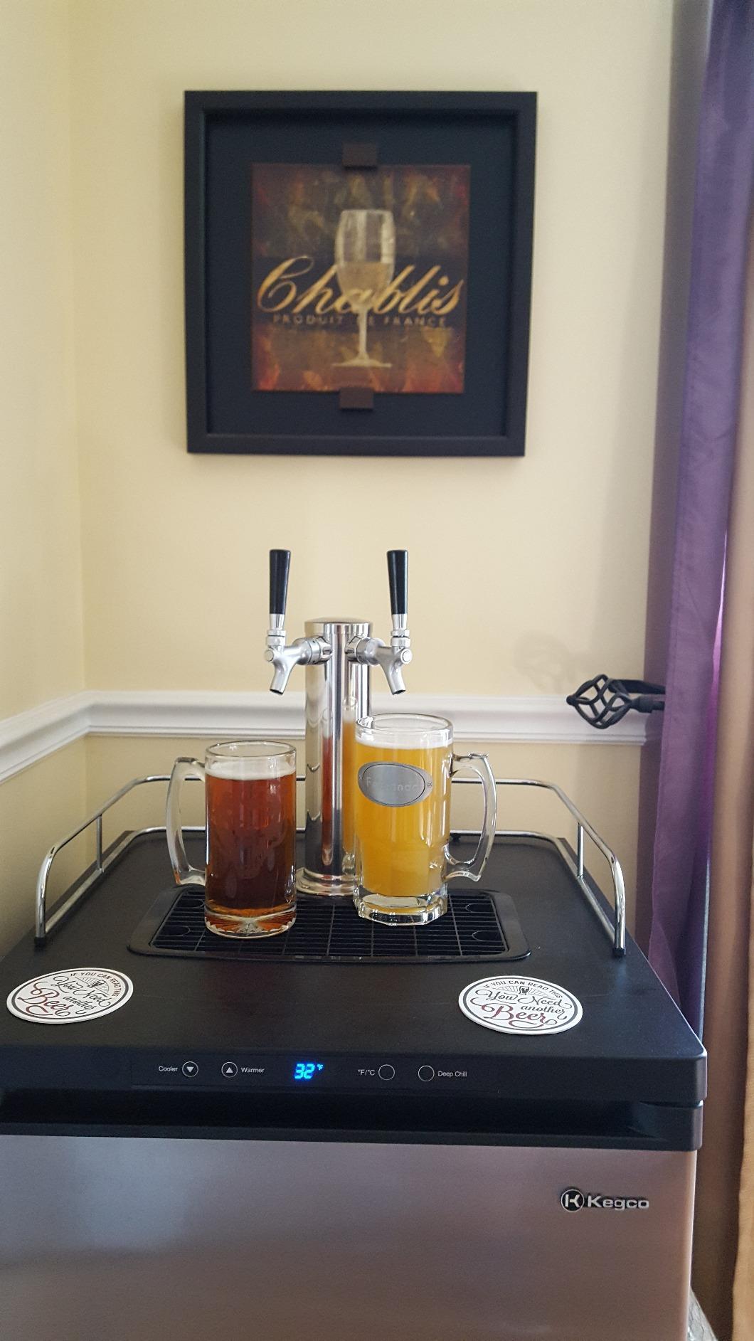 Kegco HBK309S-2 Home Brew Keg Dispenser, Stainless Steel, 2 Tap customer photo 2
