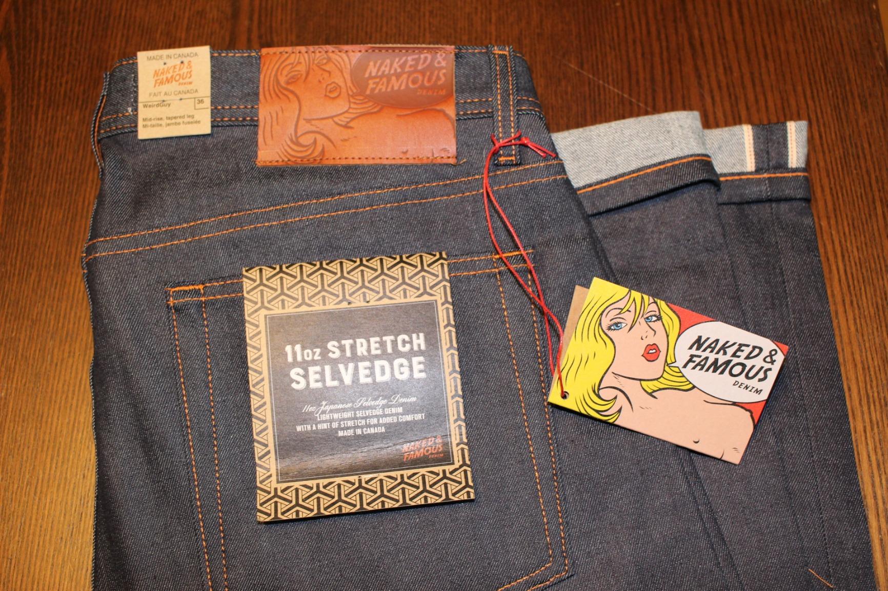 Naked & Famous Denim Men's Weird Guy Tapered-Fit Jean In 11 ounce Stretch Selvedge customer photo 1