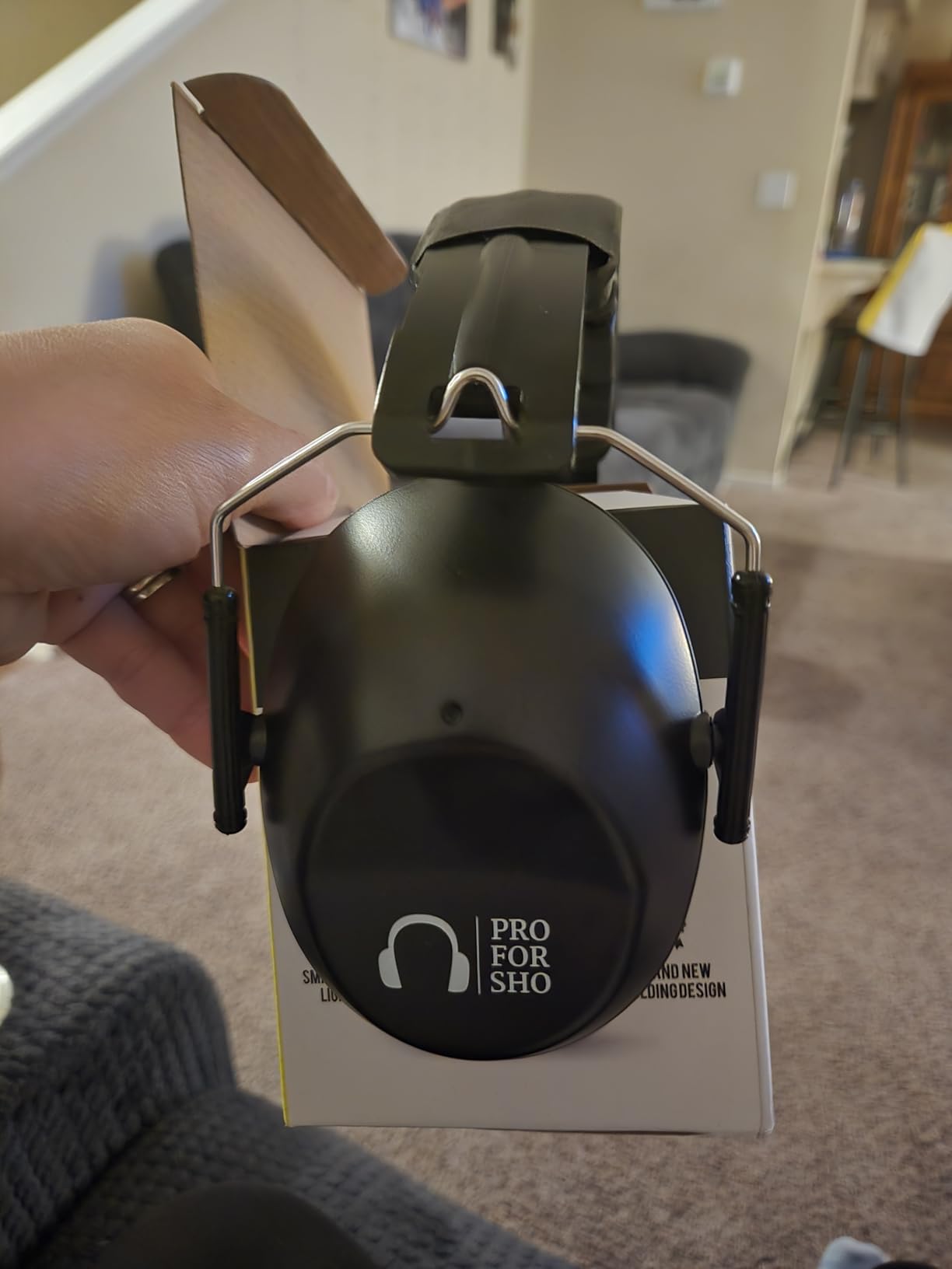 Pro For Sho 34dB NRR Hearing Protection Ear Muffs - Highest NRR Compact Design customer photo 1