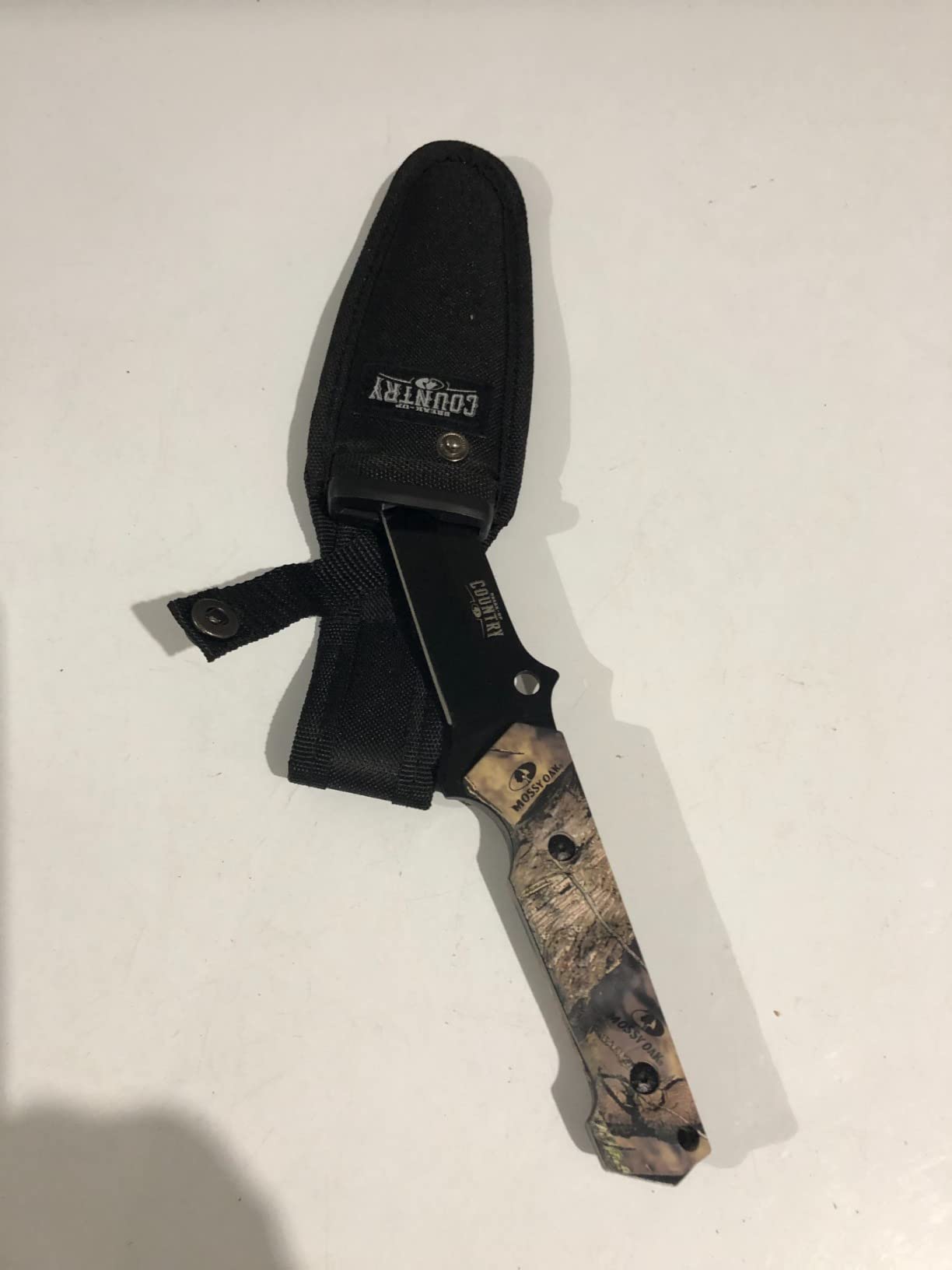 Mossy Oak Fixed Blade Hunting Knife Set - 2 Piece, Sheath Included | Full Tang Handle Straight Edge and Gut Hook Blades Game Processing Knife customer photo 1