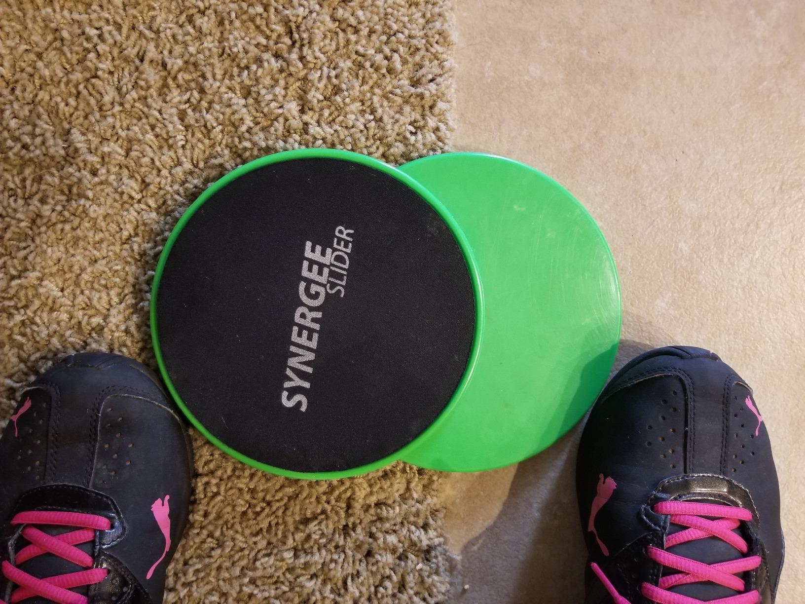 Synergee Core Sliders - Dual Sided Ab Exercise Equipment, #1 Top Rated customer photo 1