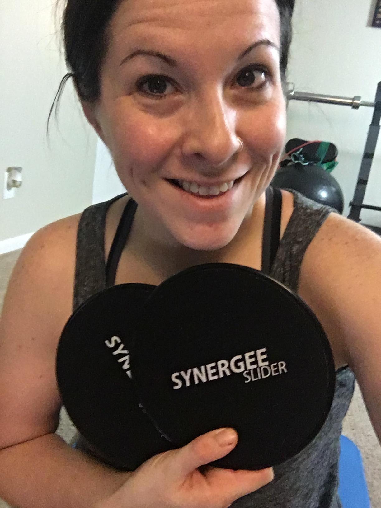 Synergee Core Sliders - Dual Sided Ab Exercise Equipment, #1 Top Rated customer photo 2