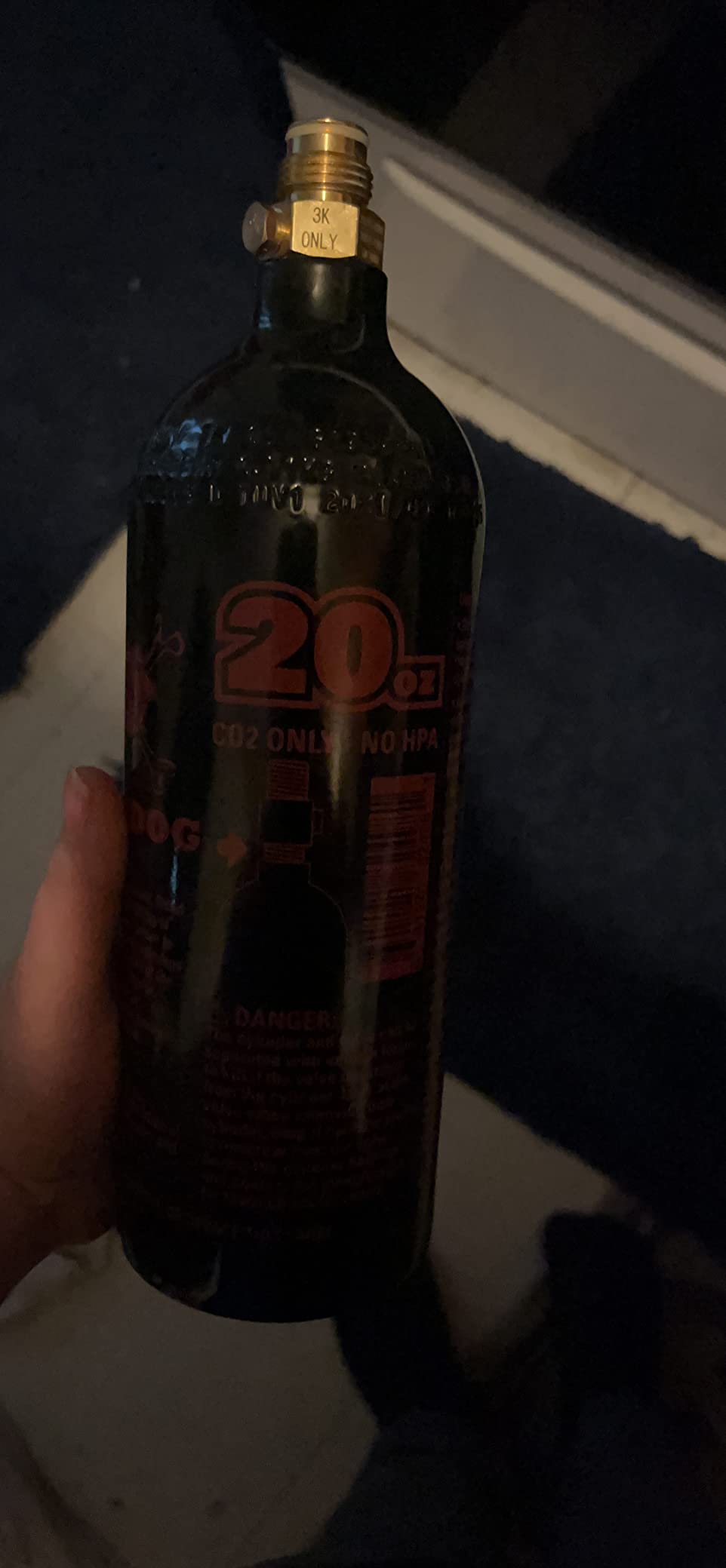 Maddog 20 Oz Refillable Aluminum CO2 Paintball Tank - Aquarium Bottle - Ships Empty customer photo 1
