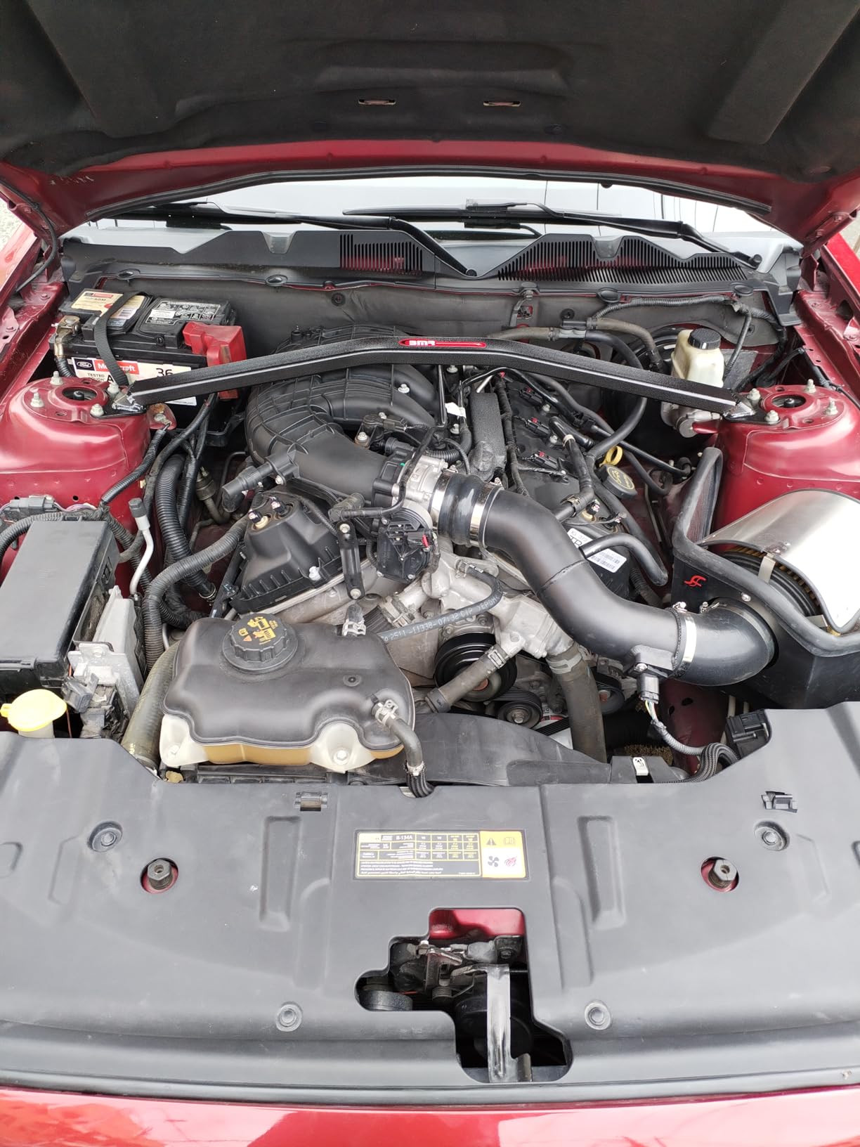BMR Suspension STB011H Mustang Strut Tower Brace V-8with Plenum (05-14), 1 Pack customer photo 2