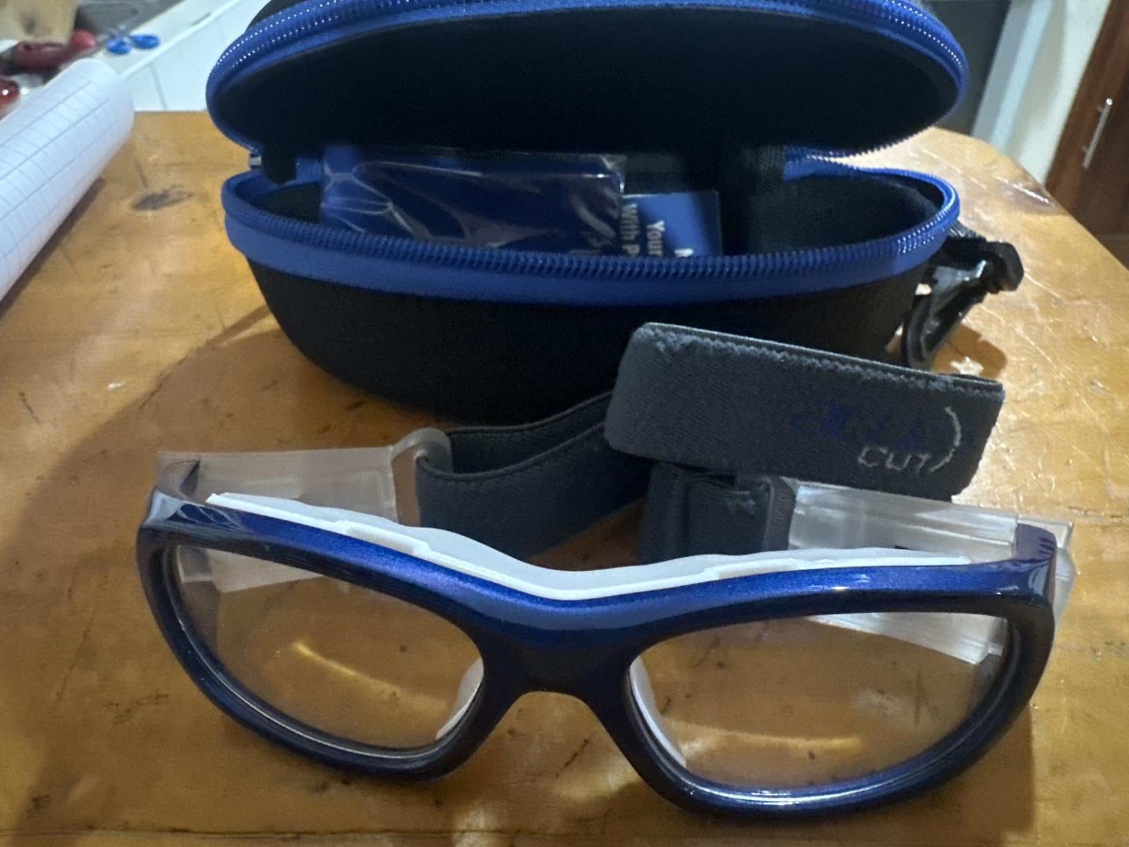 BLUE CUT Safety Basketball Goggles For Kids for Outdoor Sports Soccer Football Anti Fog Replaceable to Prescription Lenses customer photo 2