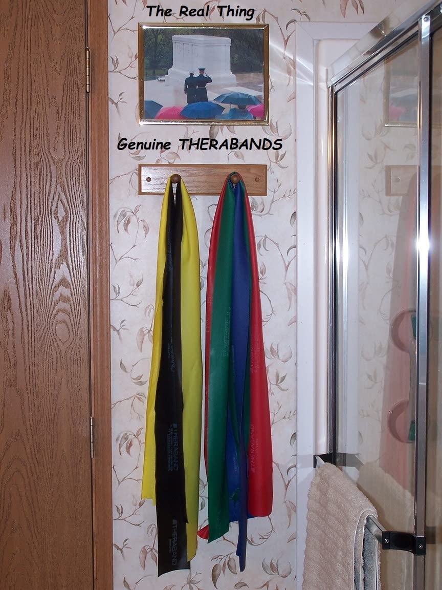 THERABAND Resistance Bands Set, Elastic Bands for Exercise & Physical Therapy, Strength Training for Upper & Lower Body Fitness customer photo 2