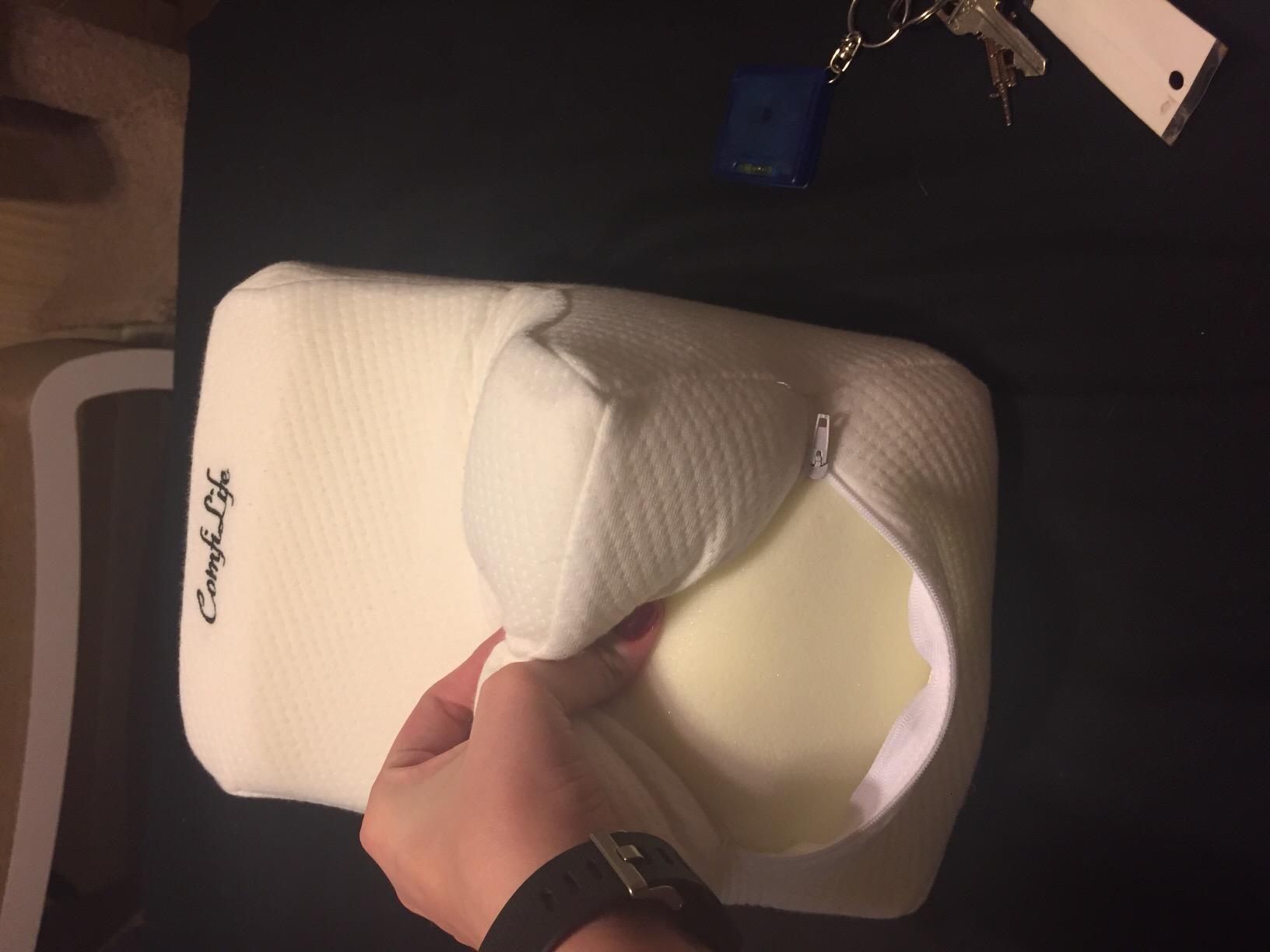 ComfiLife Orthopedic Knee and Leg Pillow for Side Sleepers Sleeping - 100% Polyurethane Foam for Back Pain, Hip Pain Relief customer photo 1