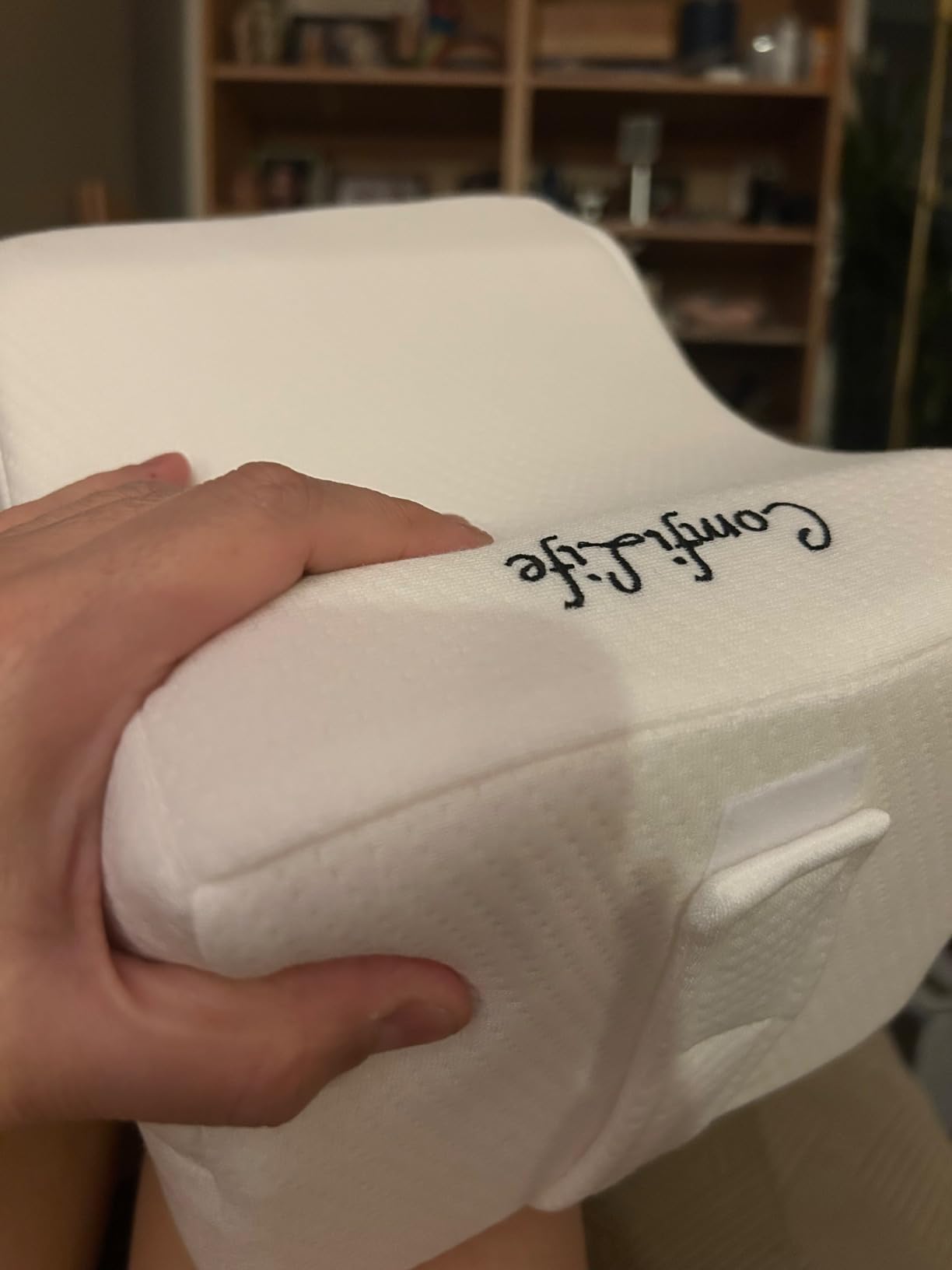 ComfiLife Orthopedic Knee and Leg Pillow for Side Sleepers Sleeping - 100% Polyurethane Foam for Back Pain, Hip Pain Relief customer photo 2