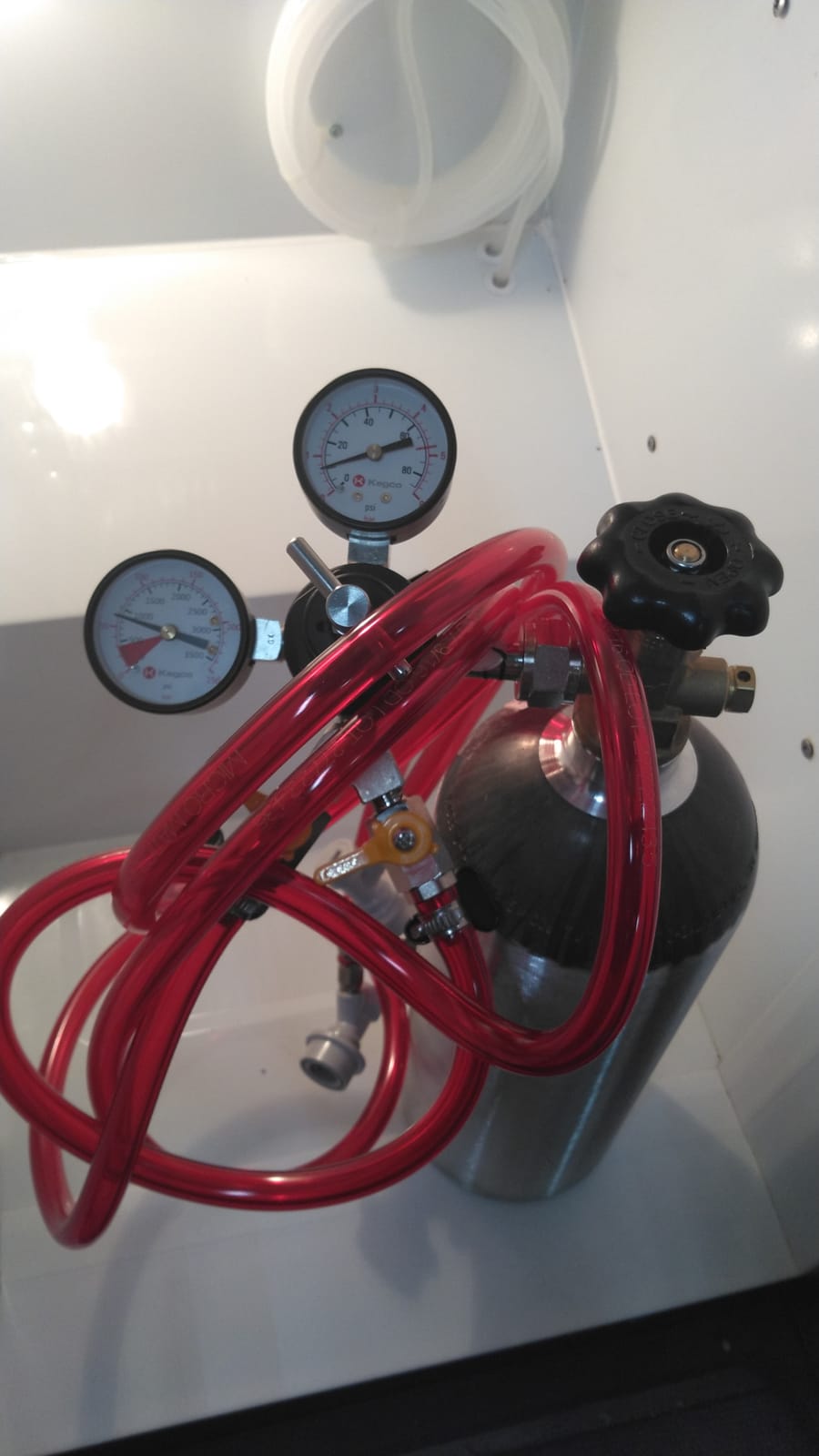 Kegco EBDHCK2-5T Deluxe Homebrew Two Tap Door Mount Kegerator Conversion Kit with 5 lb. Aluminum CO2 Tank customer photo 2
