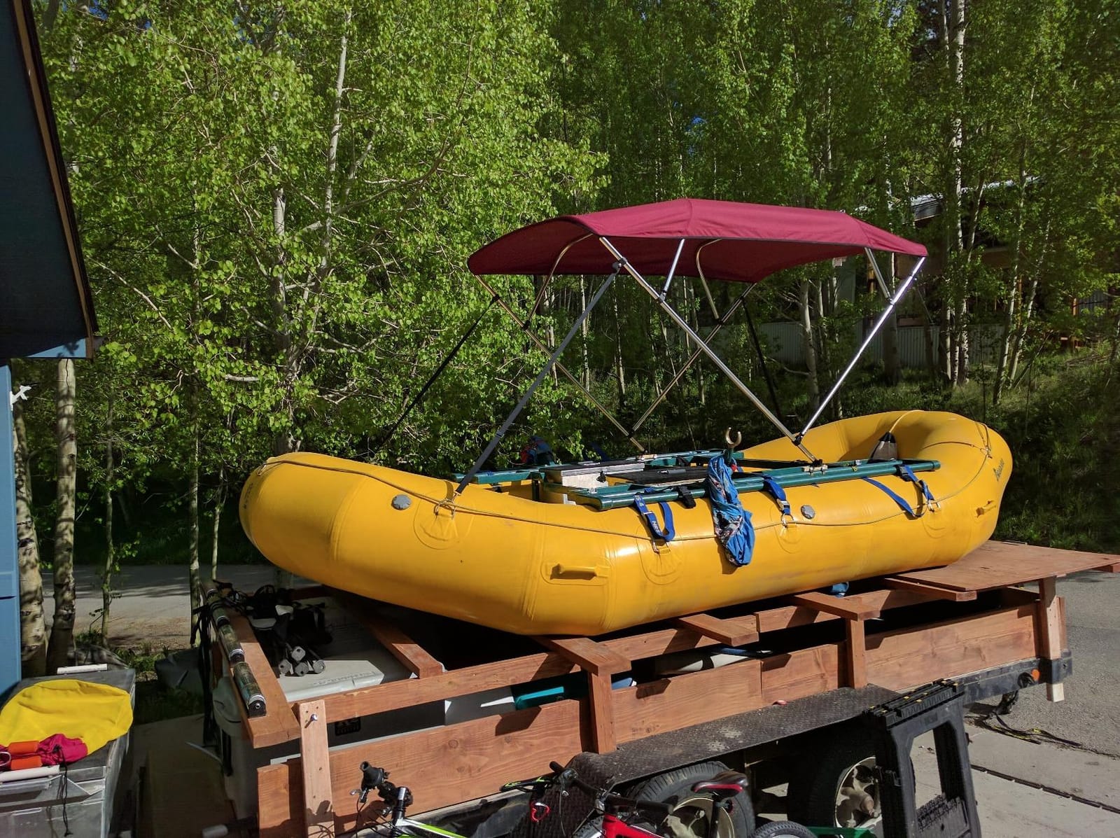 Leader Accessories 10 Colors 3-4 Bow Bimini Top for Boats Boat Canopy Cover | Pontoon Jon Boat Bimini Top Includes 4 Straps 2 Rear Support Poles Mounting Hardwares Storage Boot with 1