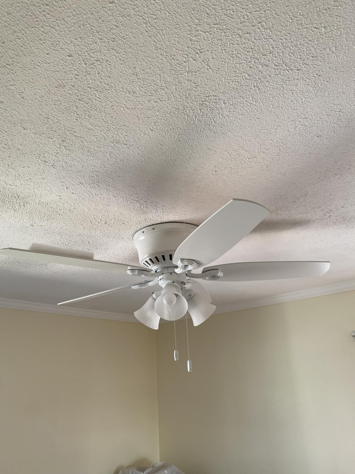 Hunter Builder, Indoor, Ceiling Fan, Pull Chain, 42 inch, Brushed Nickel | with LED Lights, Low Profile Flush Mount, 5 Blades, For Bedroom, Living Room, Kitchen, 51092 customer photo 1