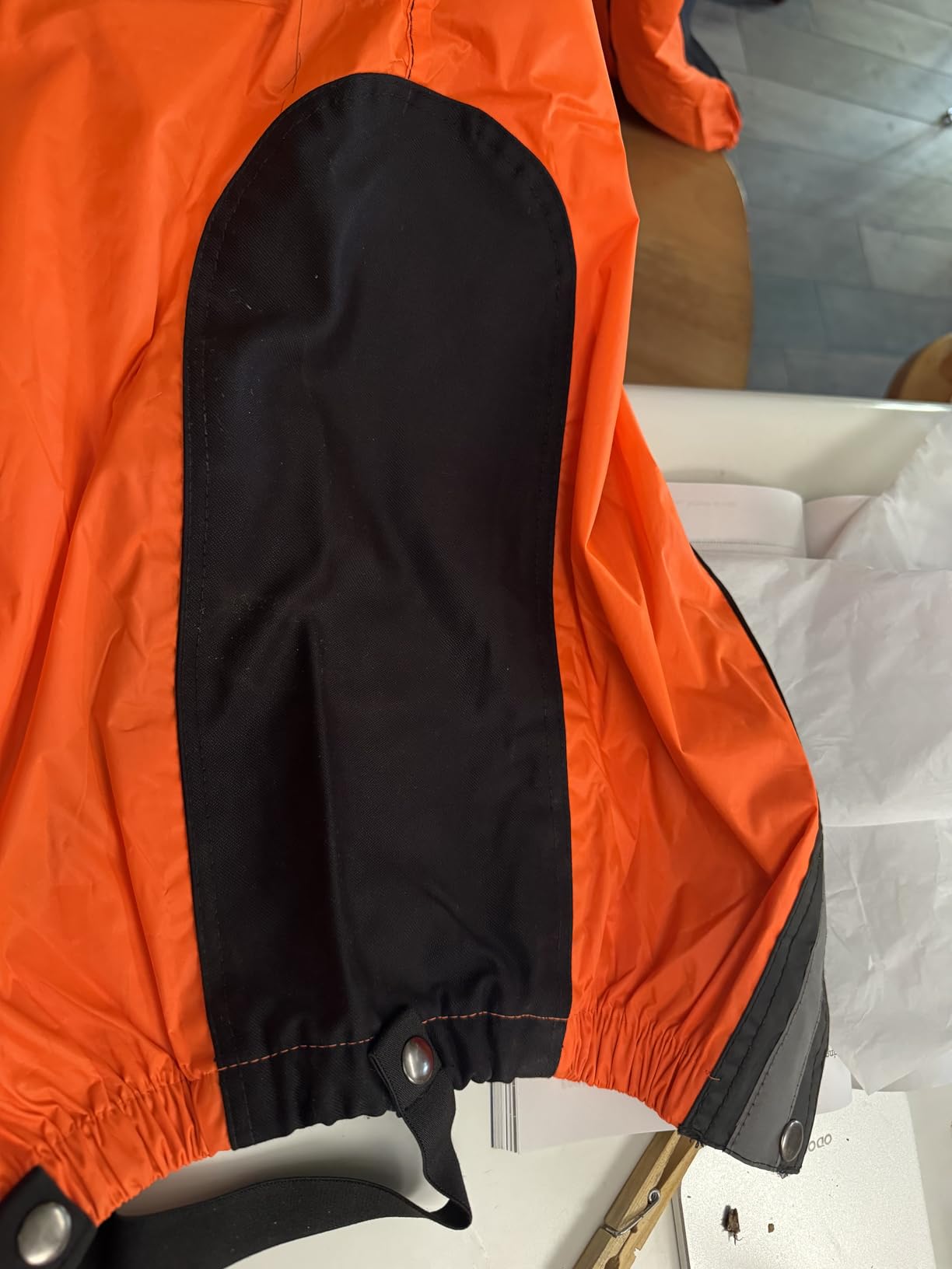 Milwaukee Leather MPM9510 Men's Black Water-Resistant Motorcycle Rain Suit with Hi Vis Reflective Tape customer photo 2