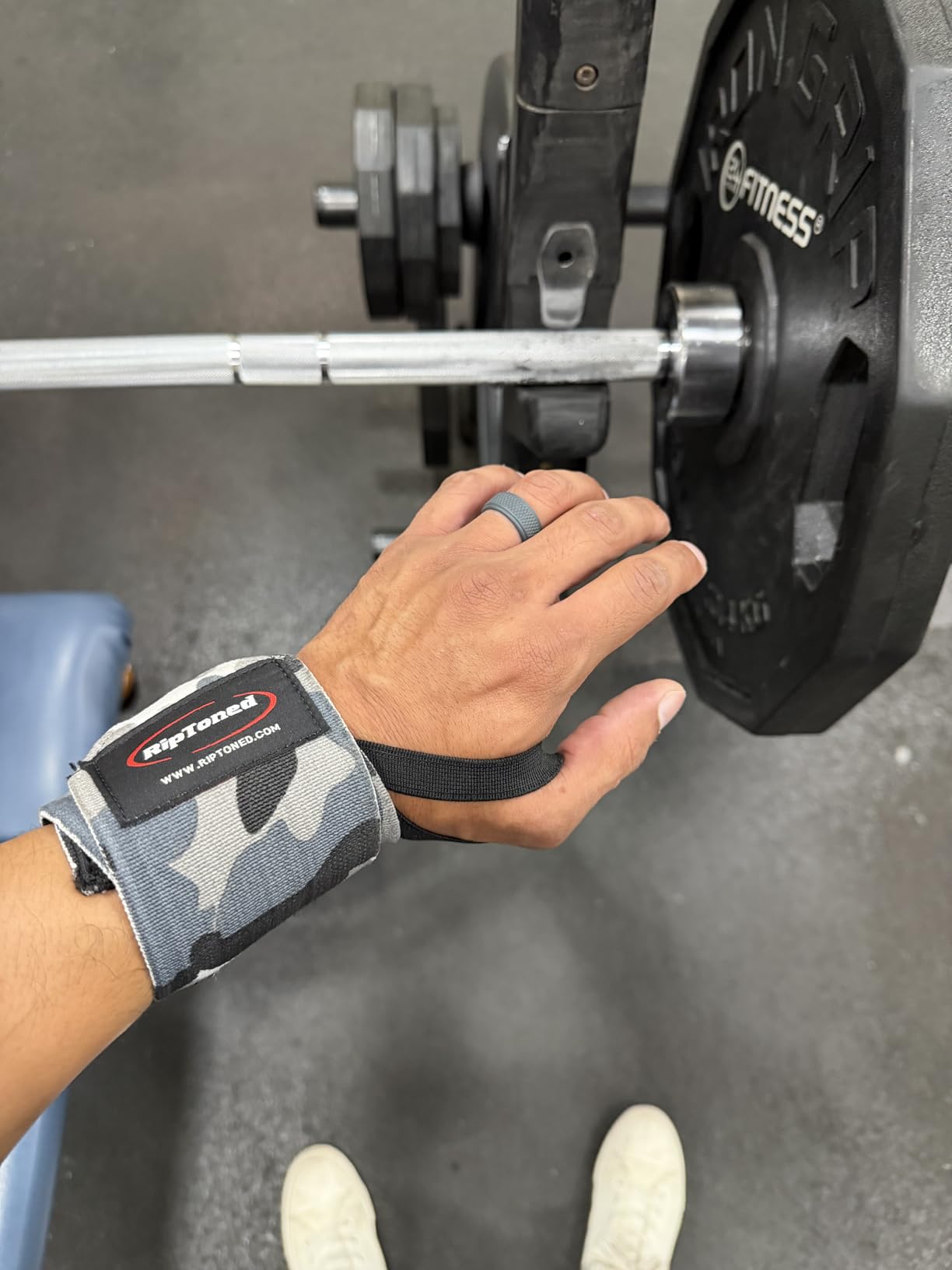 Rip Toned Wrist Wraps for Weightlifting - USPA & USAPL Approved - Stiff or Flex - 18