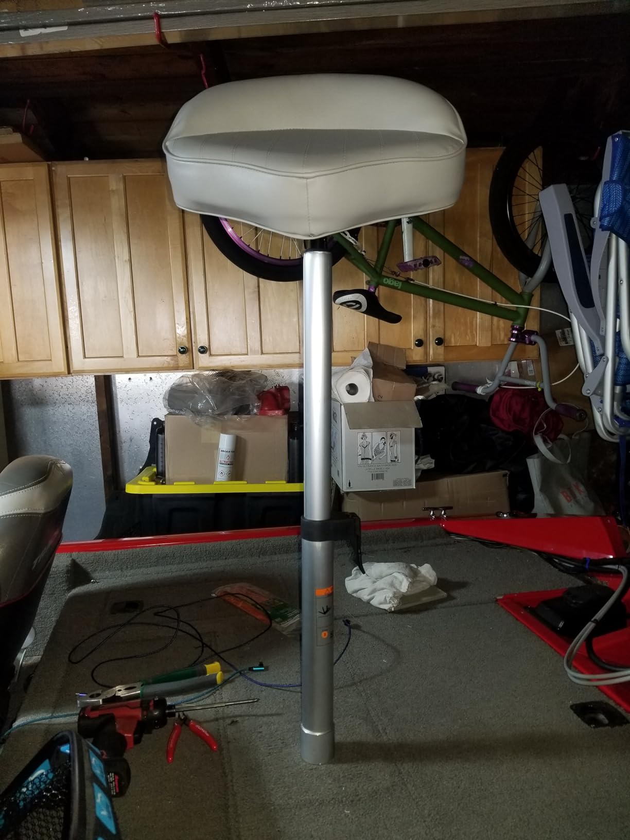 Attwood Casting Fishing Boat Seat - Gray Marine UV Vinyl customer photo 2