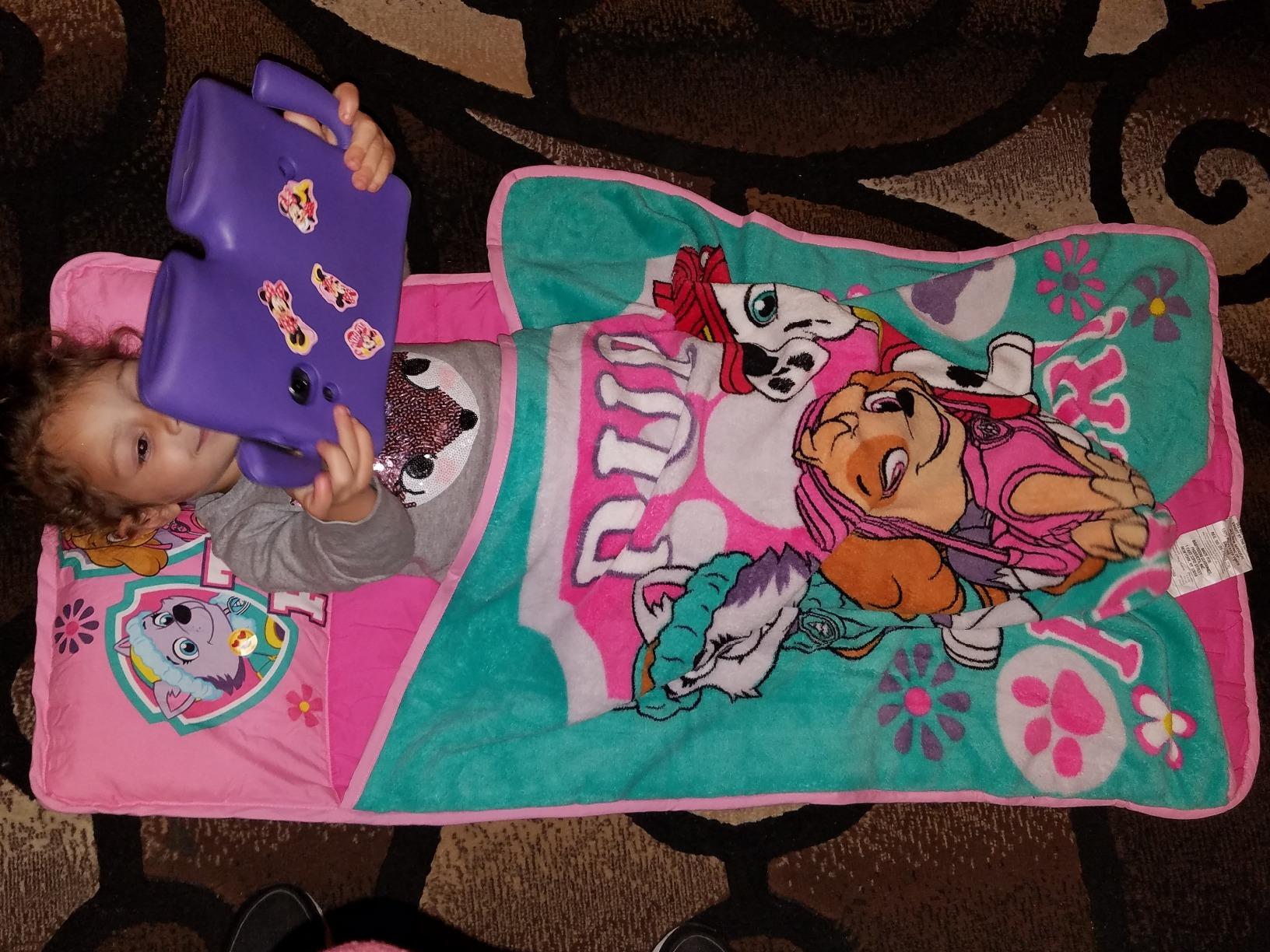 Paw Patrol Team Skye Toddler Nap-Mat Set - Includes Pillow and Plush Blanket - Great for Girls Napping During Daycare or Preschool - Fits Toddlers, Pink customer photo 1